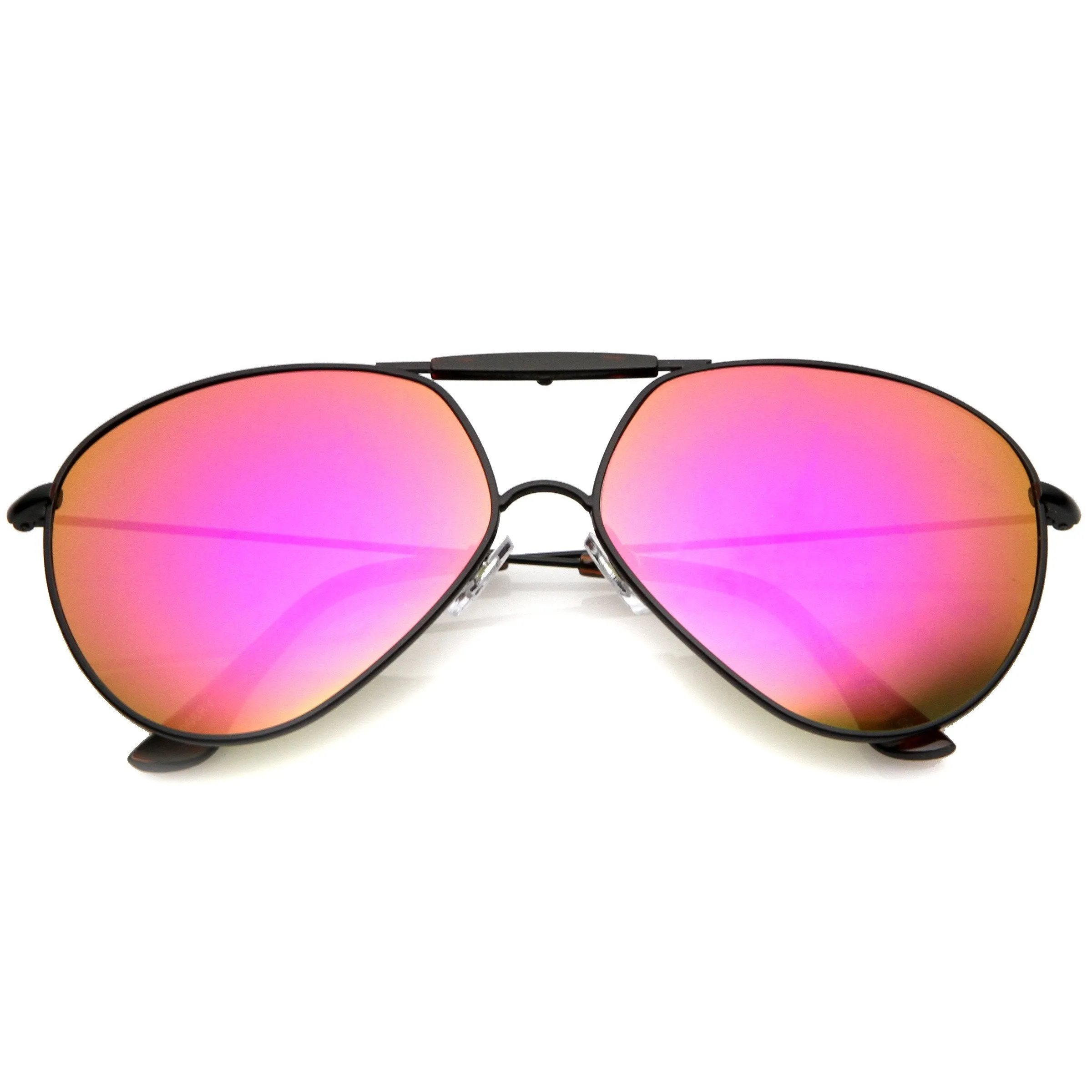 Retro Modern Oversize Flat Lens Aviator Sunglasses A735 sold by ZeroUV product image thumbnail 3