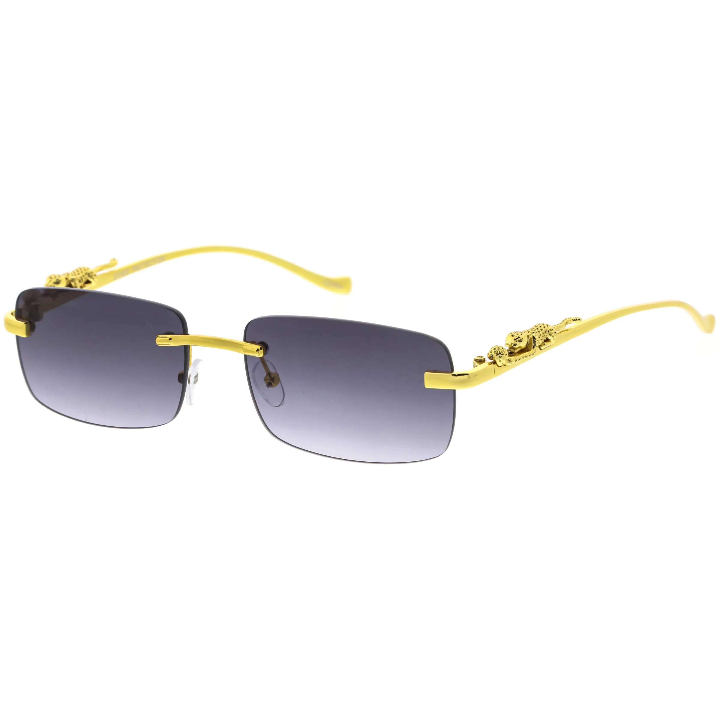 Jaguar Fashion Gold Plated Detail Small Square Sunglasses D216 sold by ZeroUV product image thumbnail 2