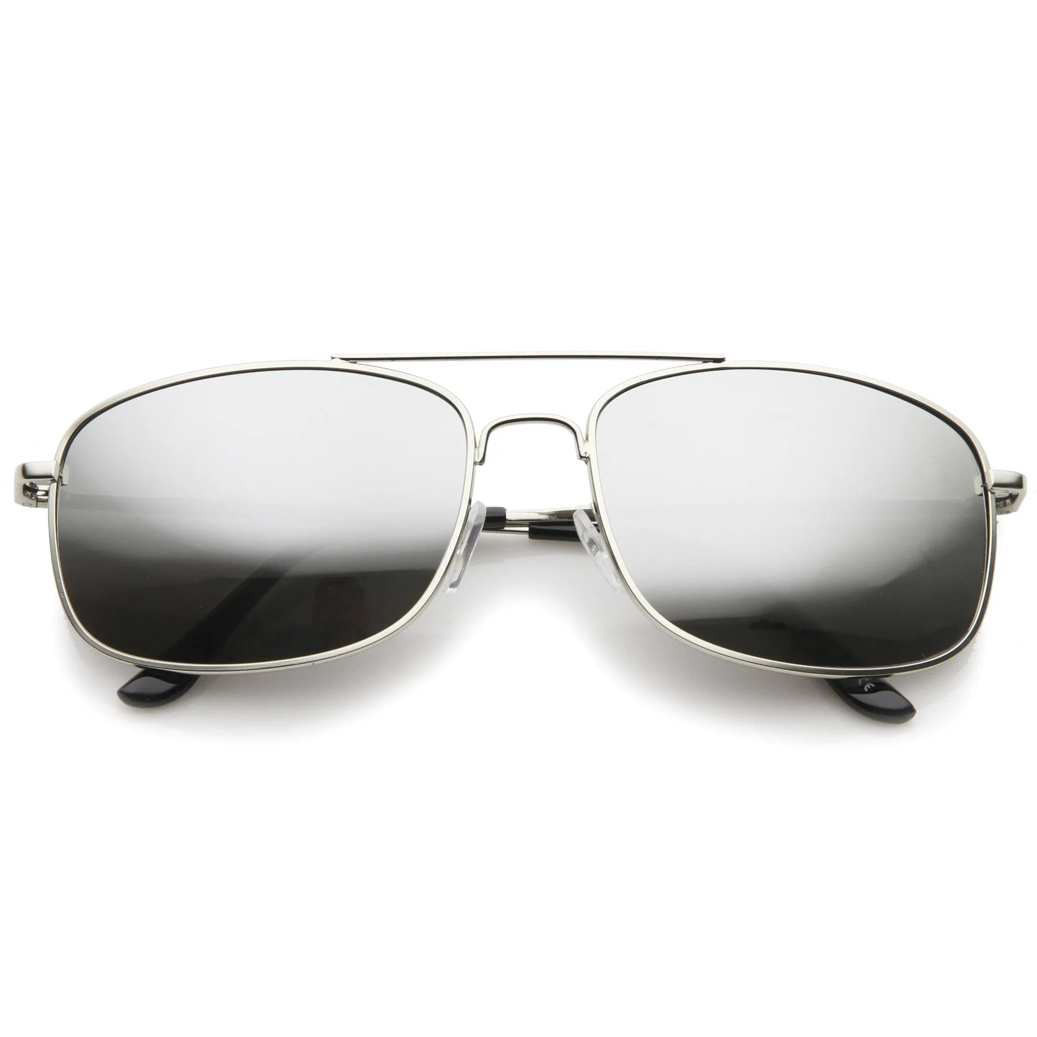 Men's Sports Silver Metal Mirror Lens Aviator Sunglasses A027 sold by ZeroUV product image thumbnail 5