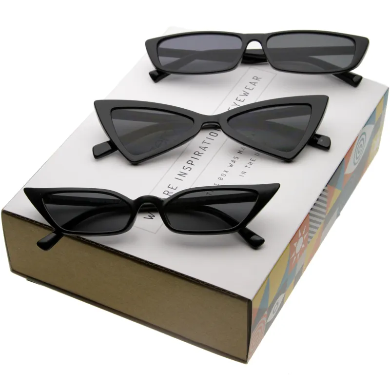 Women's Trending Small 1990's Cat Eye Sunglasses C570 [Promo Box] sold by ZeroUV