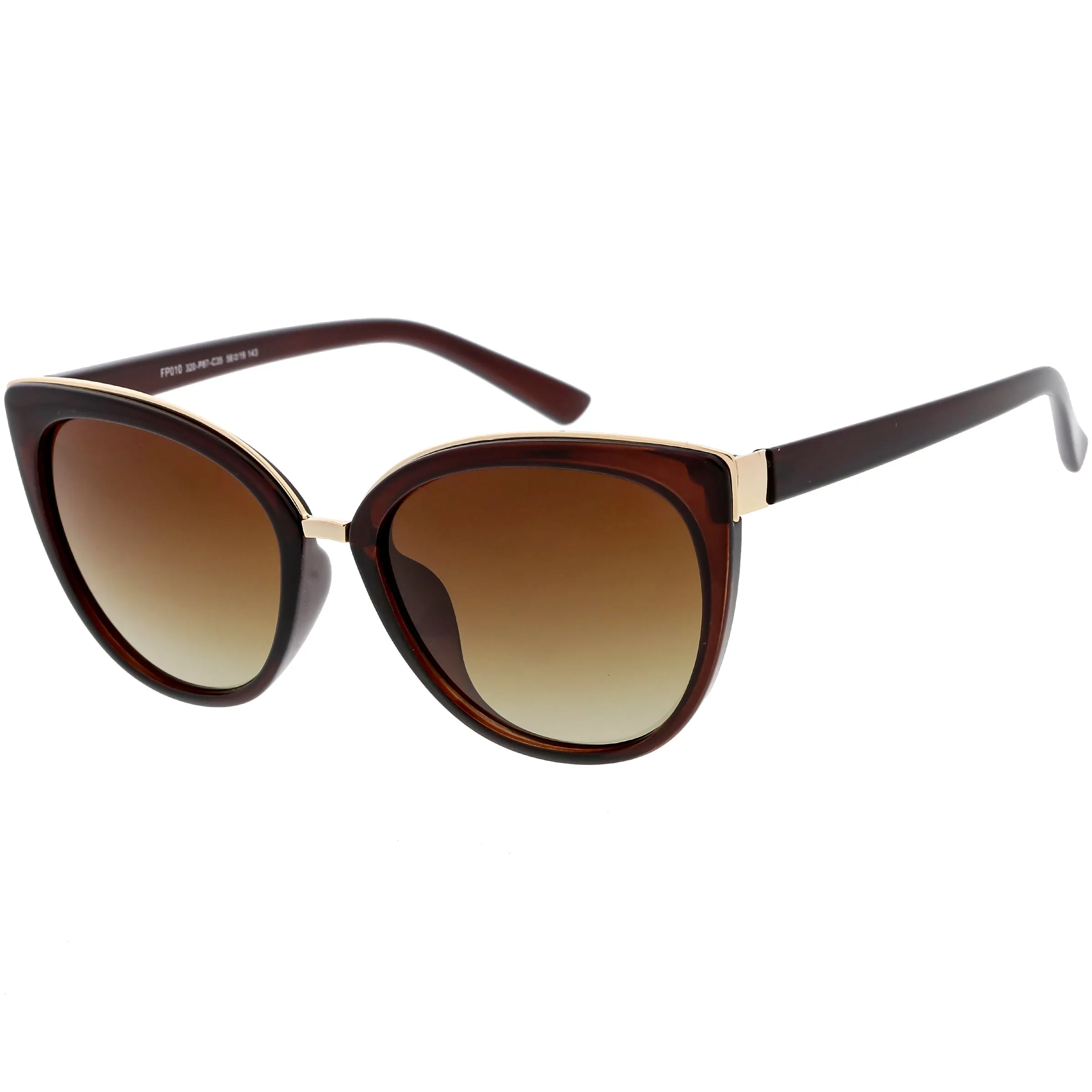 Women's Large Polarized Dual Layer Cat Eye Sunglasses C827 sold by ZeroUV product image thumbnail 2