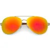 Classic Round Colored Mirror Lens Aviator Sunglasses C780 sold by ZeroUV