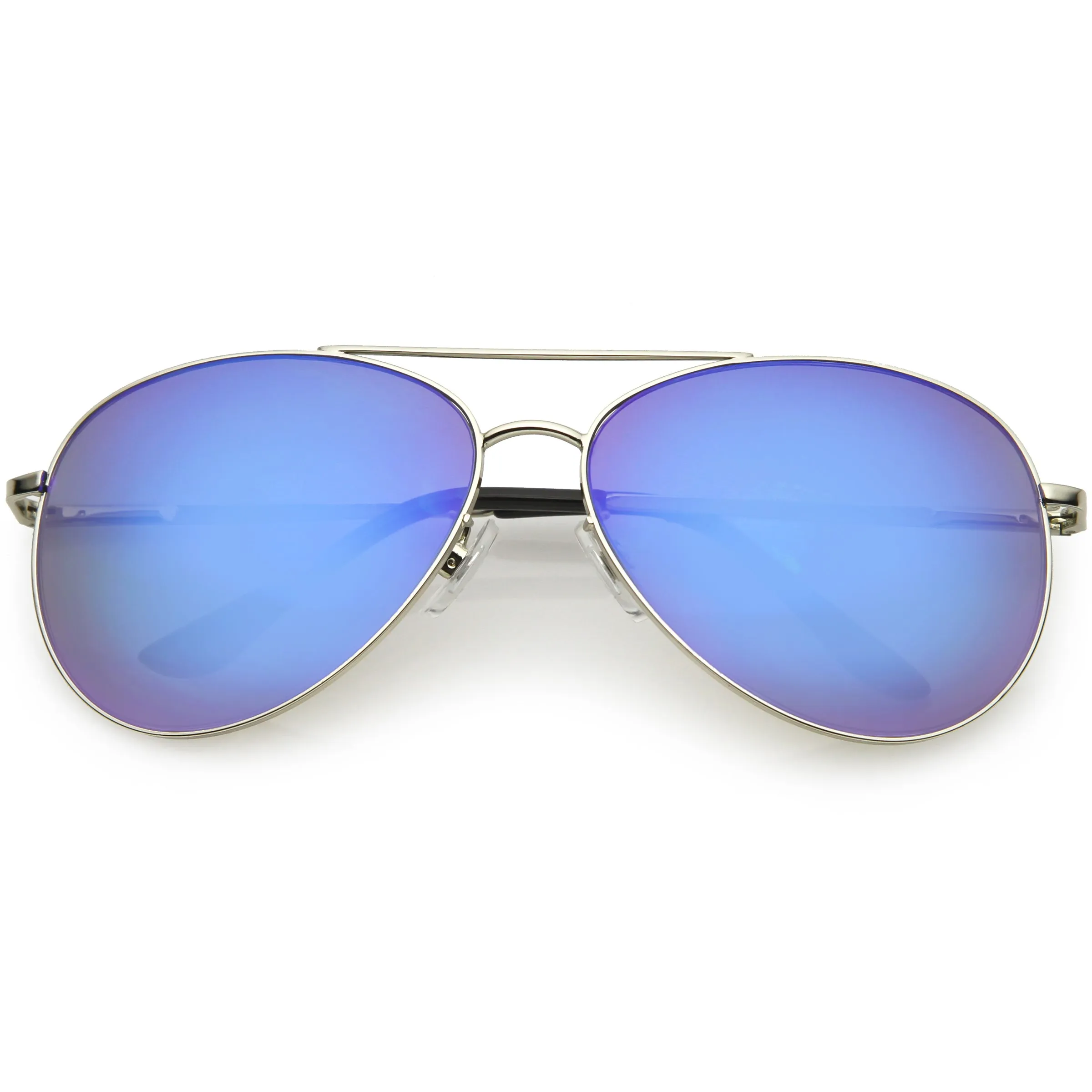 Classic Round Colored Mirror Lens Aviator Sunglasses C780 sold by ZeroUV product image thumbnail 4