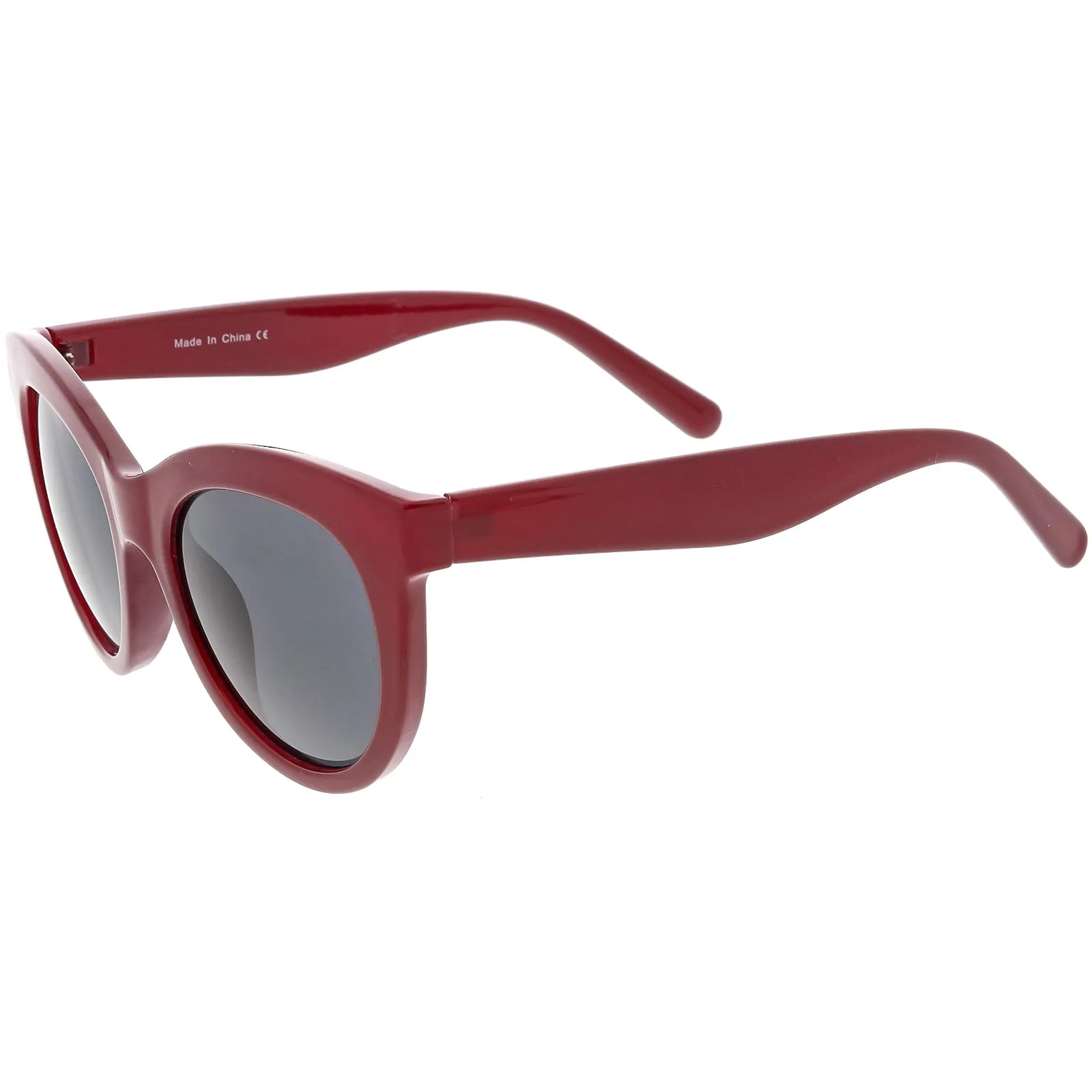 Women's Oversize Horned Rim Cat Eye Color Tone Sunglasses C837 sold by ZeroUV product image thumbnail 4