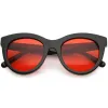 Women's Oversize Horned Rim Cat Eye Color Tone Sunglasses C837 sold by ZeroUV