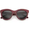 Women's Oversize Horned Rim Cat Eye Color Tone Sunglasses C837 sold by ZeroUV