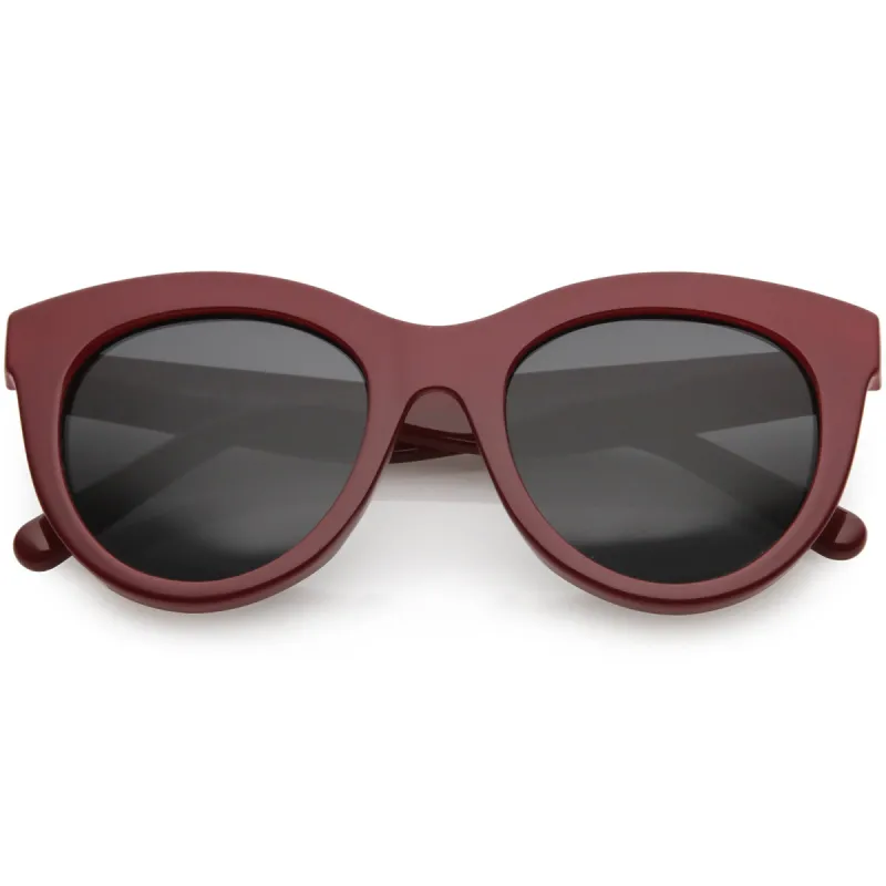 Women's Oversize Horned Rim Cat Eye Color Tone Sunglasses C837 sold by ZeroUV