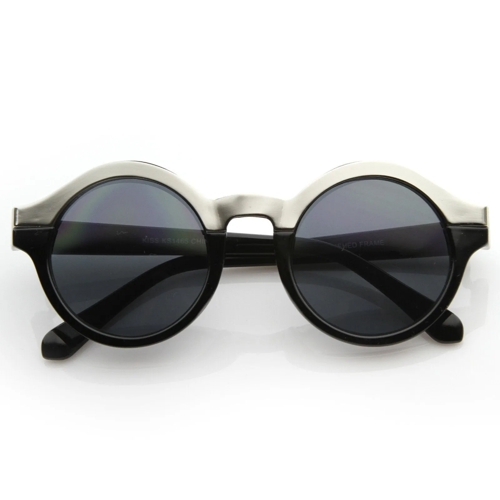 Women's Designer Two Tone Round Sunglasses 8606 sold by ZeroUV product image thumbnail 5