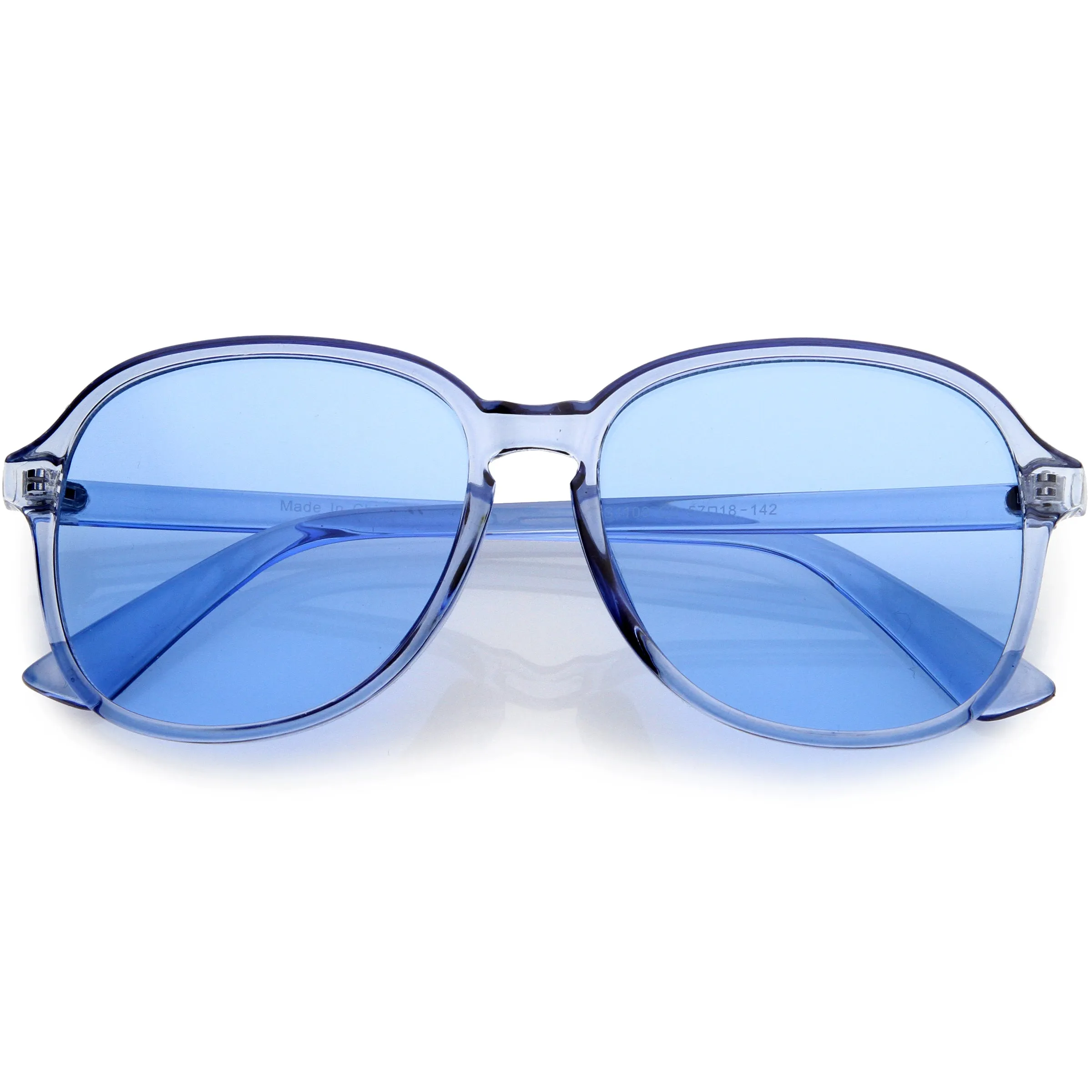 Retro Fab 70s Disco Era Keyhole Nose Classic Round Sunglasses D017 sold by ZeroUV product image thumbnail 4