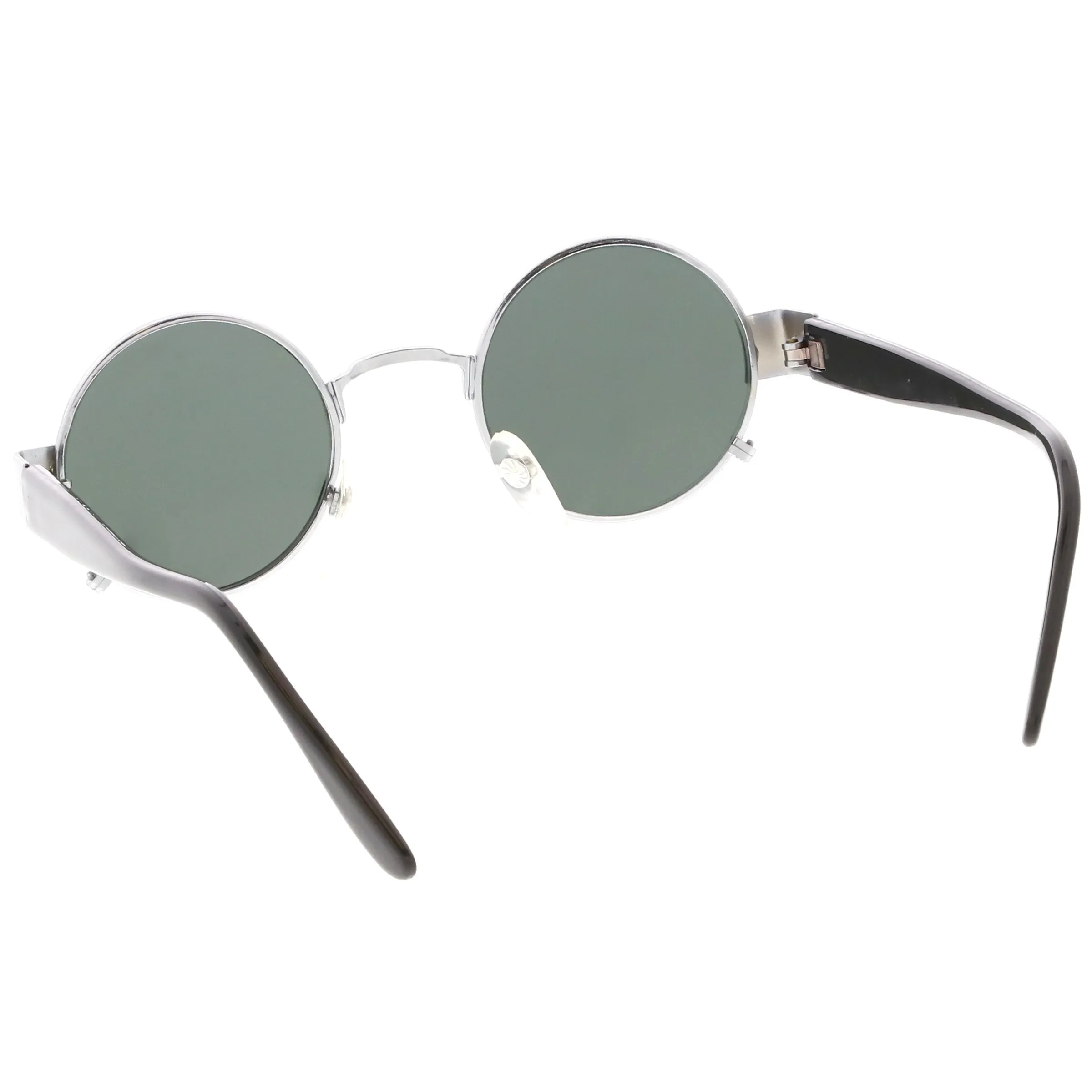 True Vintage Small Round European Steampunk Sunglasses C645 sold by ZeroUV product image thumbnail 4