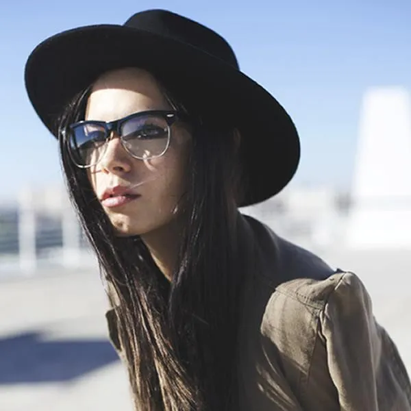 Classic Dapper Horned Rim Clear Lens Glasses 8770 sold by ZeroUV product image thumbnail 2