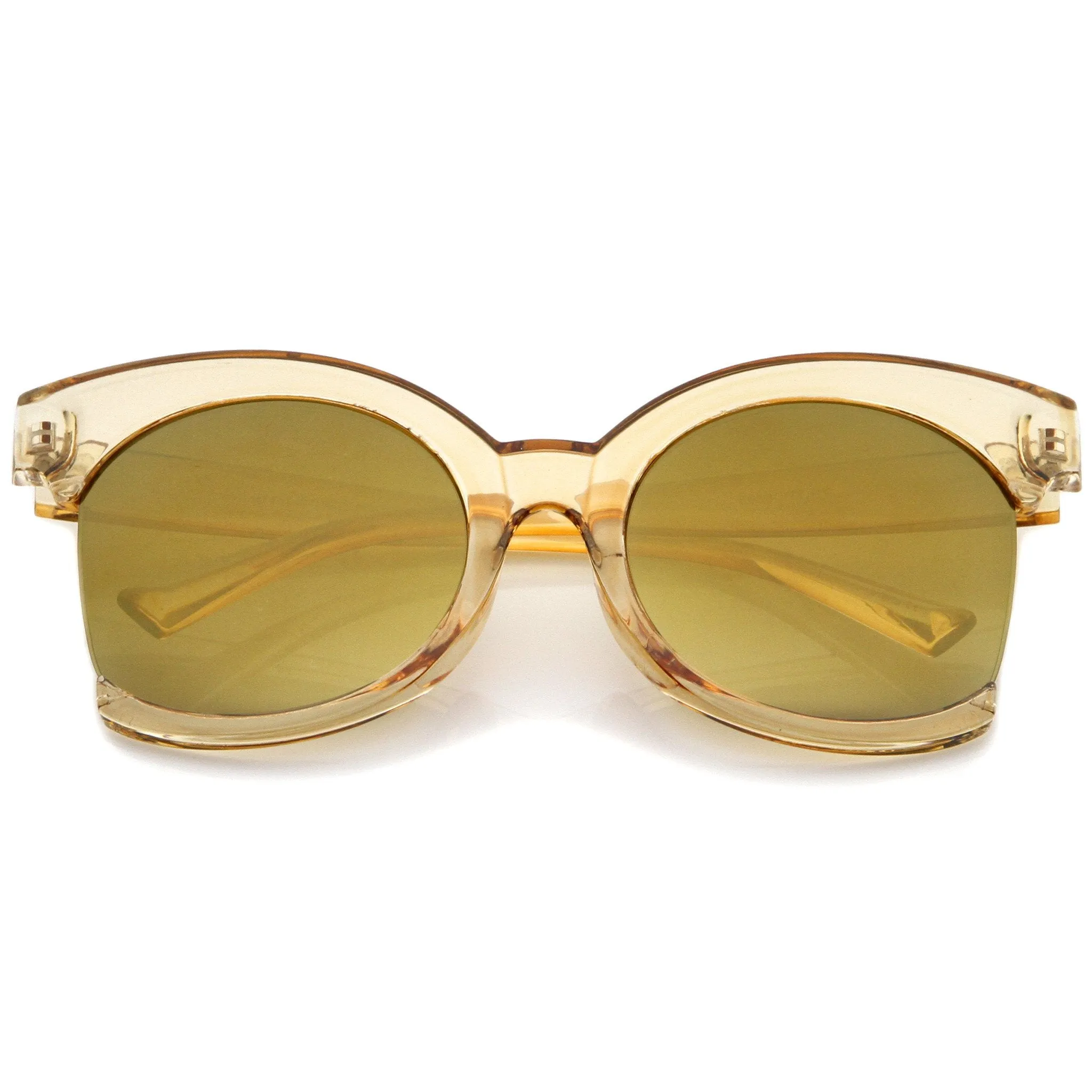 Women's Oversize Side Cut Transparent Sunglasses A492 sold by ZeroUV