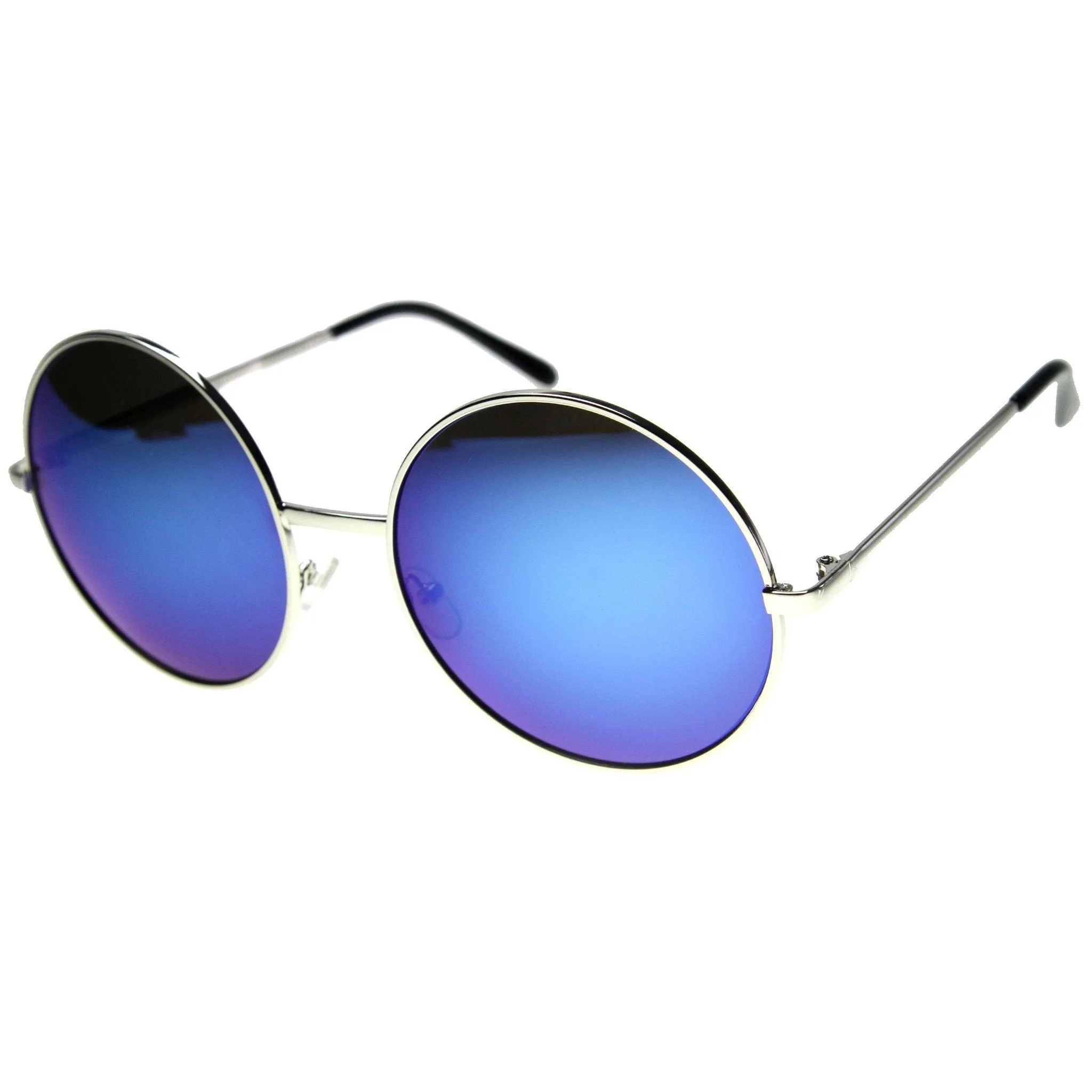Women's Retro Metal Oversize Mirror Lens Sunglasses 9752 sold by ZeroUV product image thumbnail 4