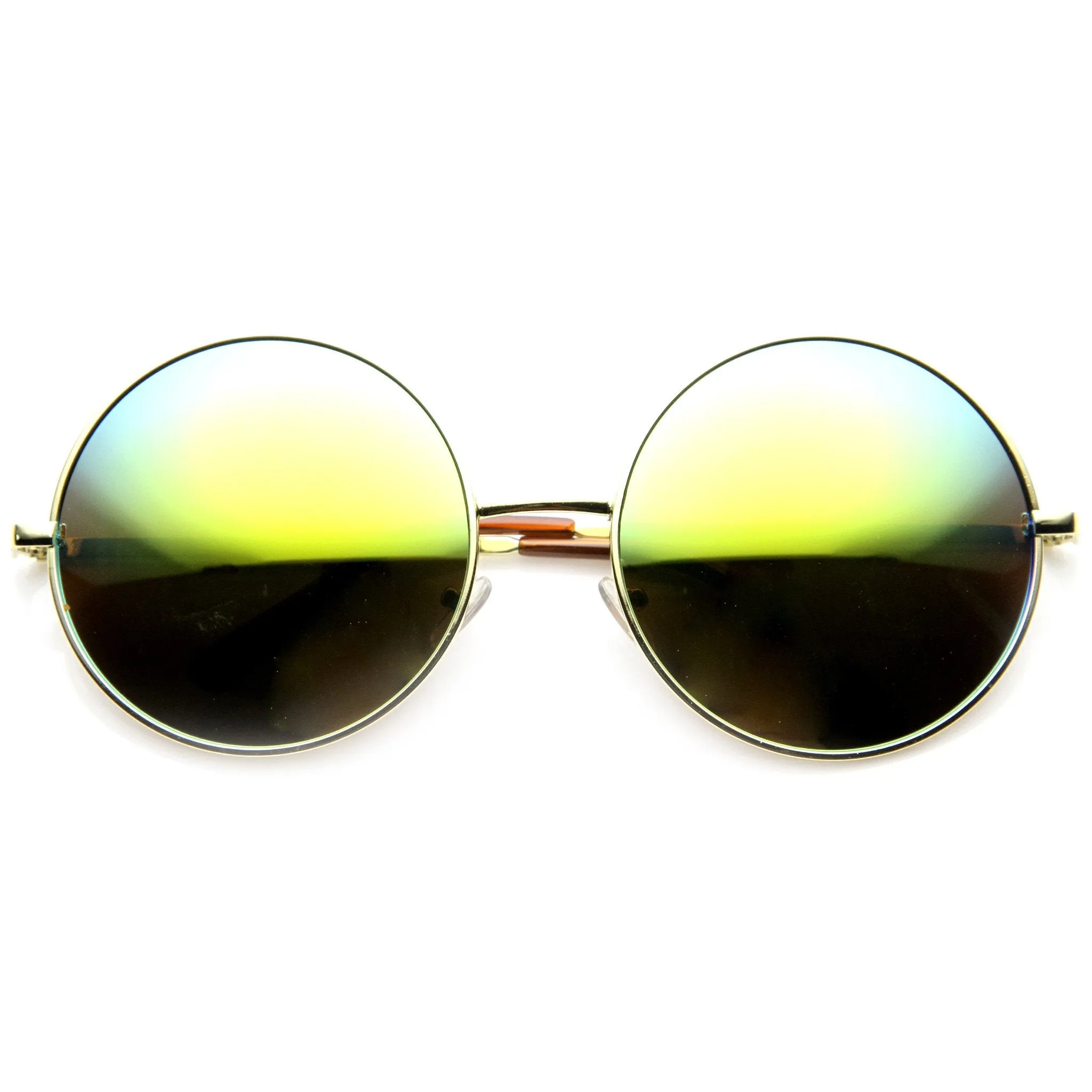 Women's Retro Metal Oversize Mirror Lens Sunglasses 9752 sold by ZeroUV