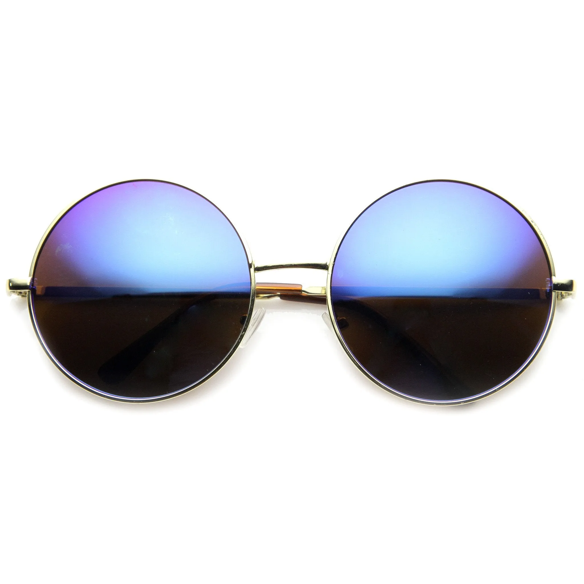 Women's Retro Metal Oversize Mirror Lens Sunglasses 9752 sold by ZeroUV product image thumbnail 2