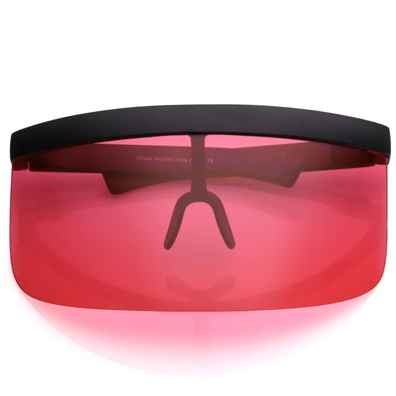 Retro Oversize Color Tone Color Shield Protection Visor C452 sold by ZeroUV