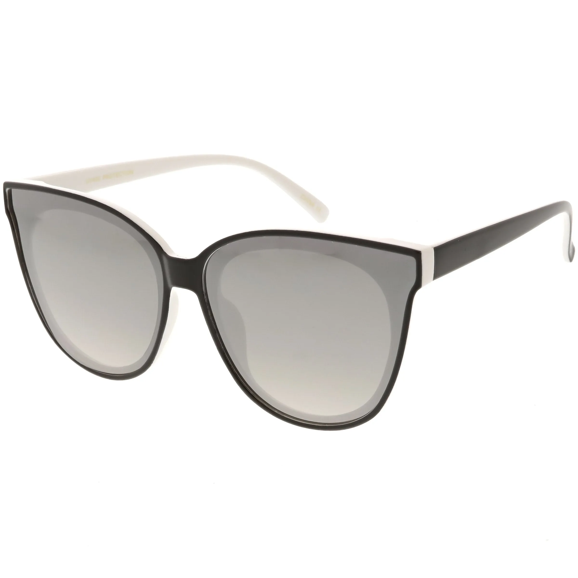 Women's Modern Infinity Flat Mirrored Lens Cat Eye Sunglasses C349 sold by ZeroUV product image thumbnail 2