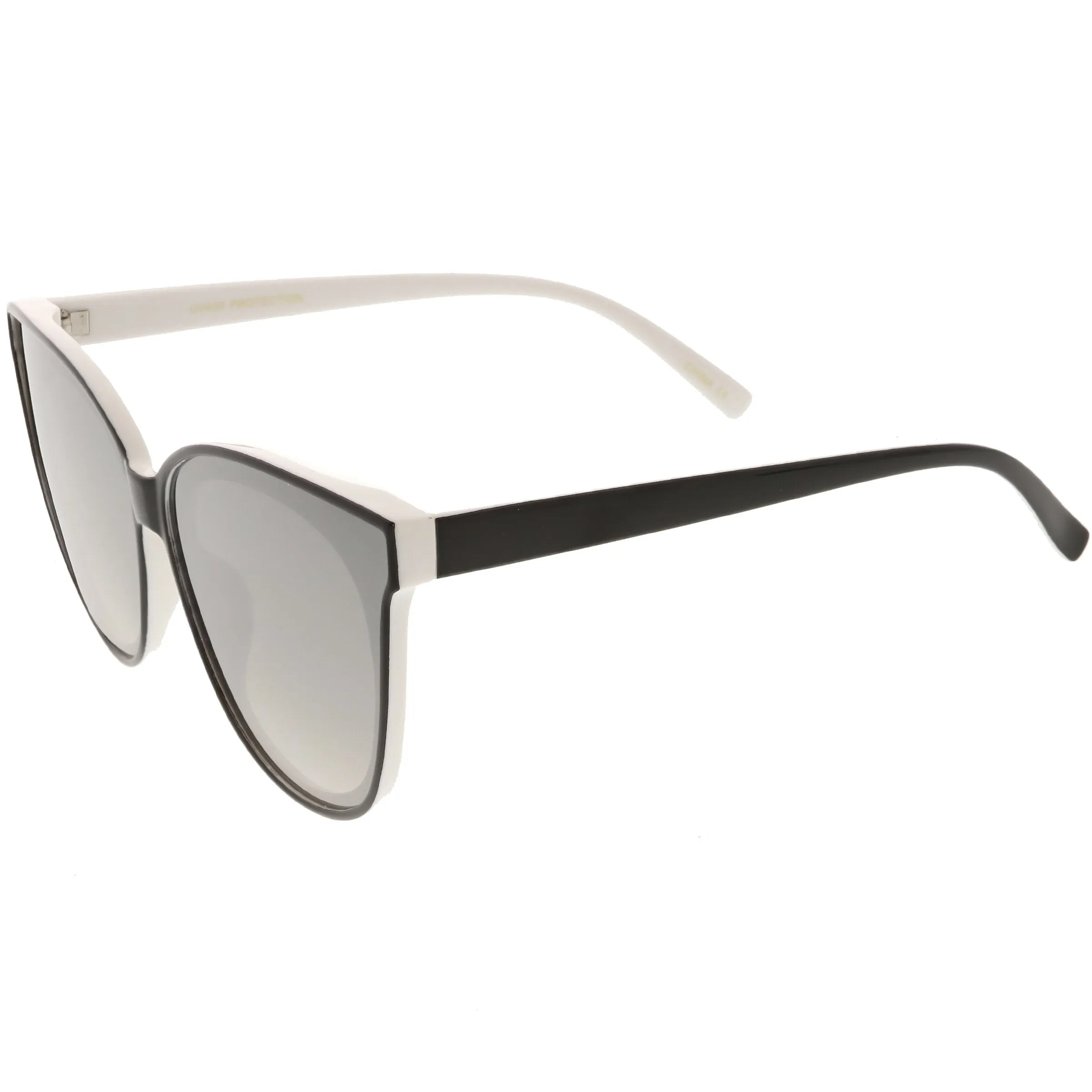 Women's Modern Infinity Flat Mirrored Lens Cat Eye Sunglasses C349 sold by ZeroUV product image thumbnail 3