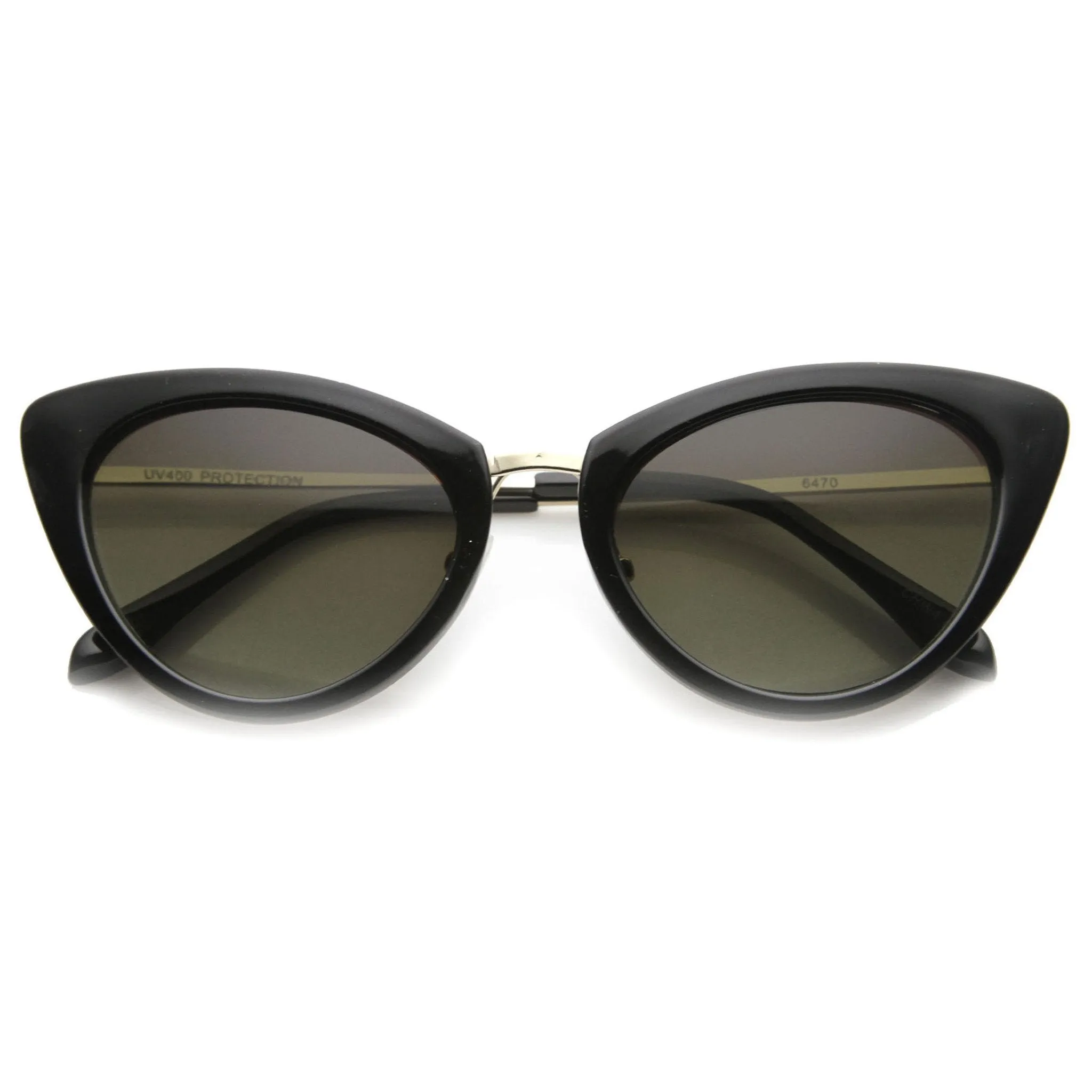 Women's Retro Fashion Cat Eye Metal Temple Sunglasses 9800 sold by ZeroUV