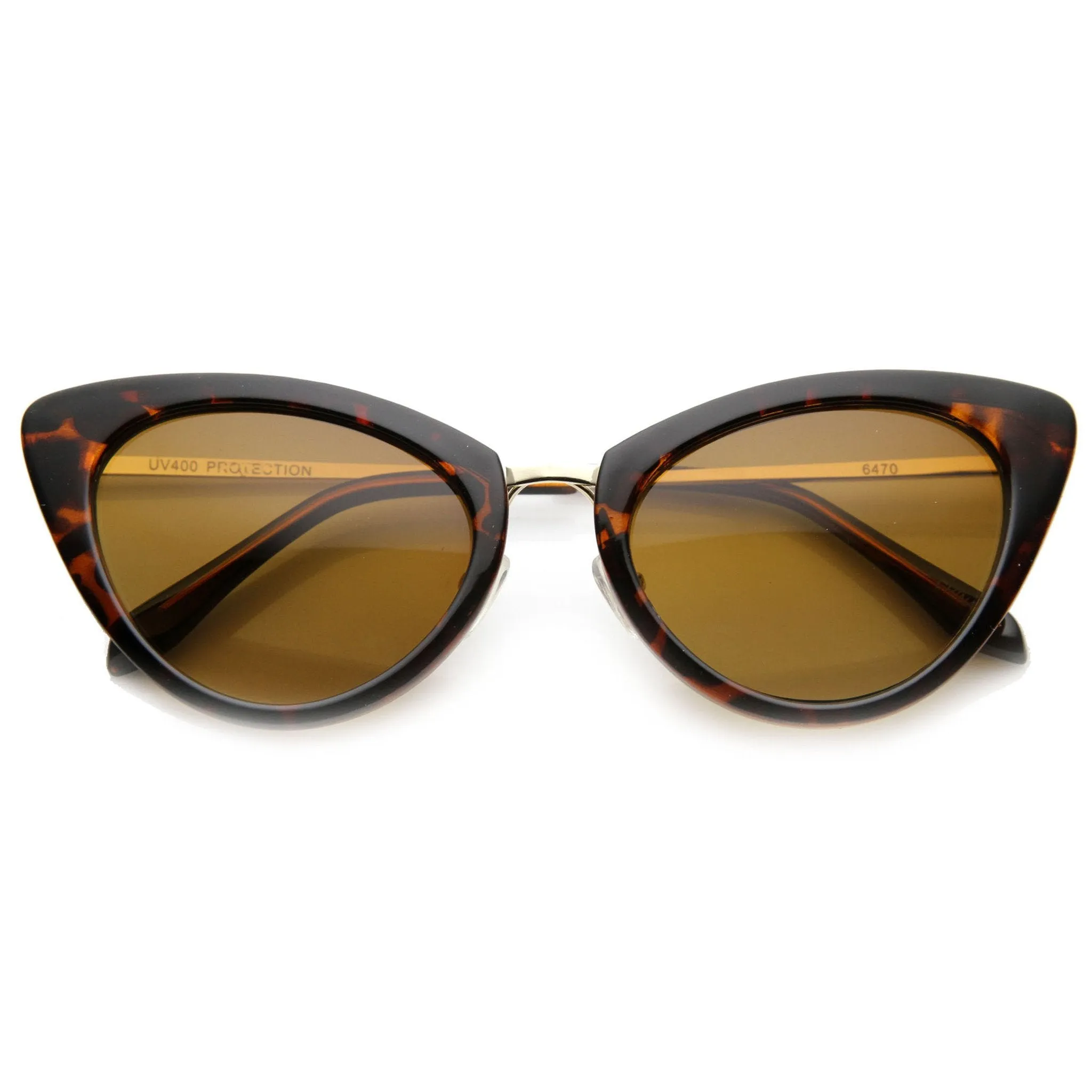 Women's Retro Fashion Cat Eye Metal Temple Sunglasses 9800 sold by ZeroUV product image thumbnail 5
