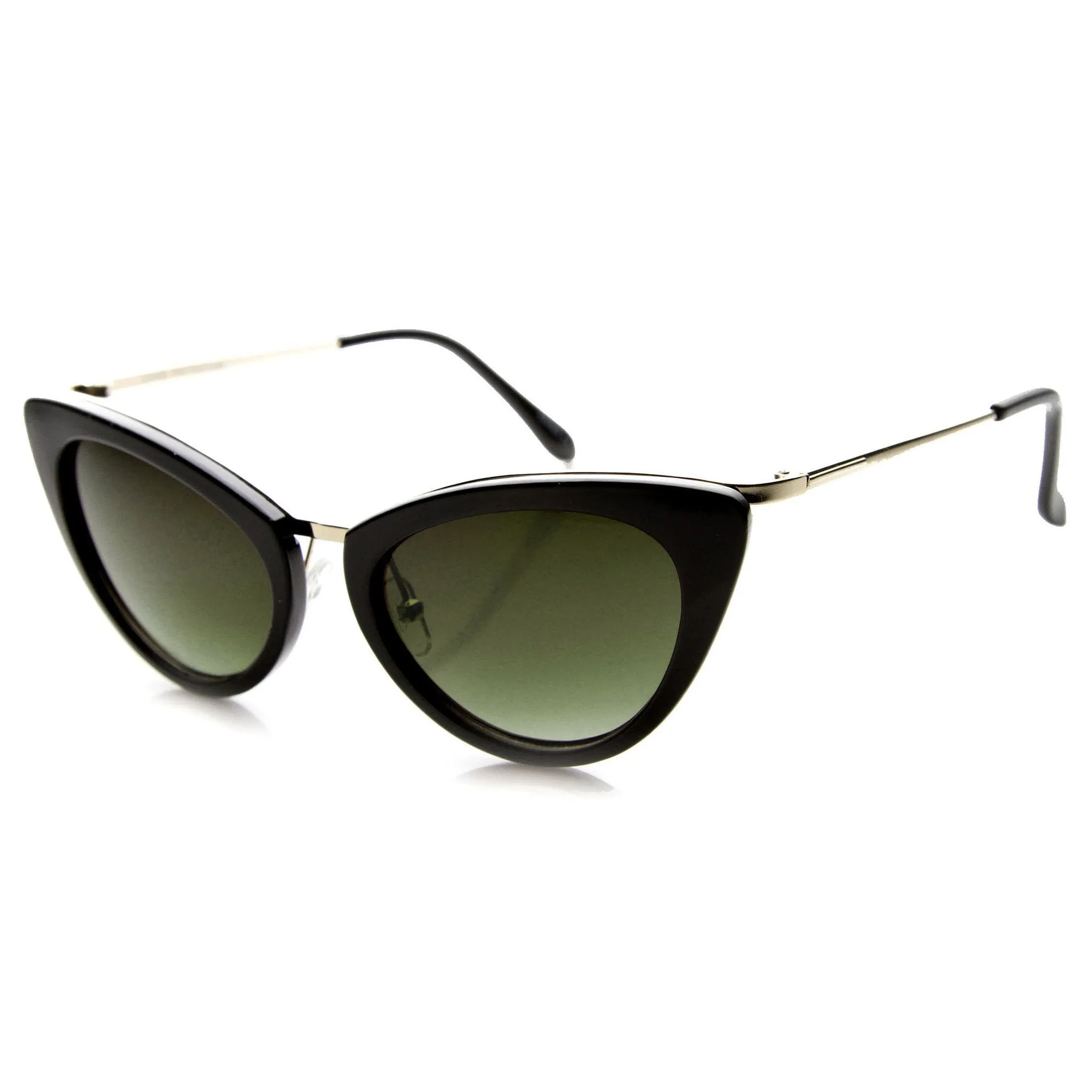 Women's Retro Fashion Cat Eye Metal Temple Sunglasses 9800 sold by ZeroUV product image thumbnail 2
