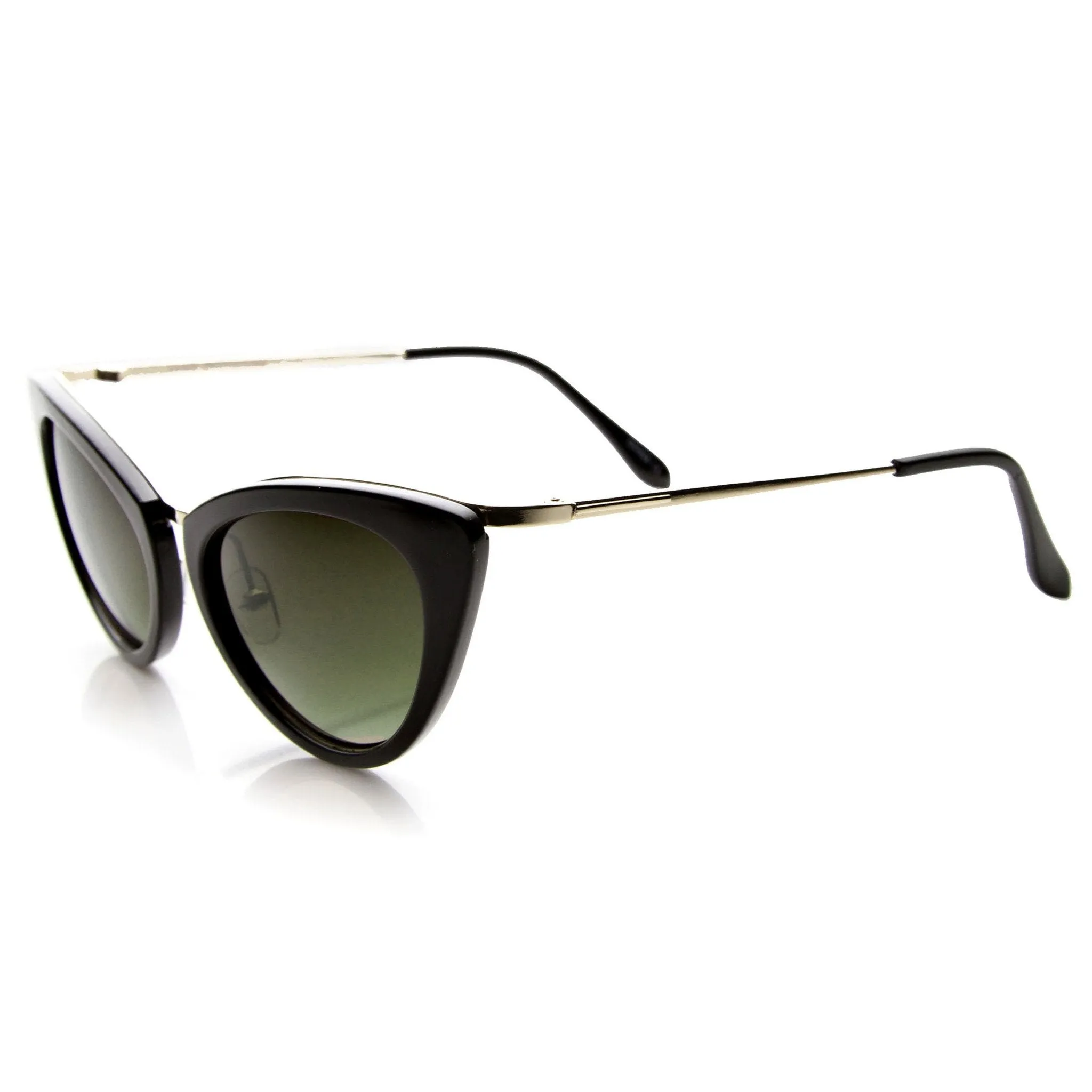 Women's Retro Fashion Cat Eye Metal Temple Sunglasses 9800 sold by ZeroUV product image thumbnail 3