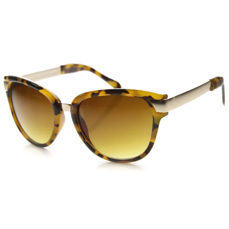 Women's Oversize Cat Eye Sunglasses With Metal Temples 9822 sold by ZeroUV