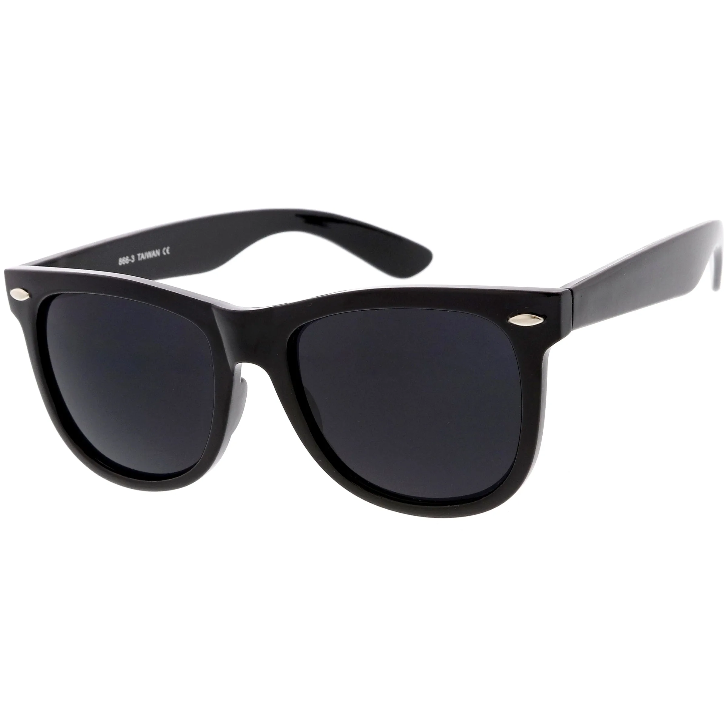 Large Retro Classic Horned Rim Retro Sunglasses C765 sold by ZeroUV product image thumbnail 4