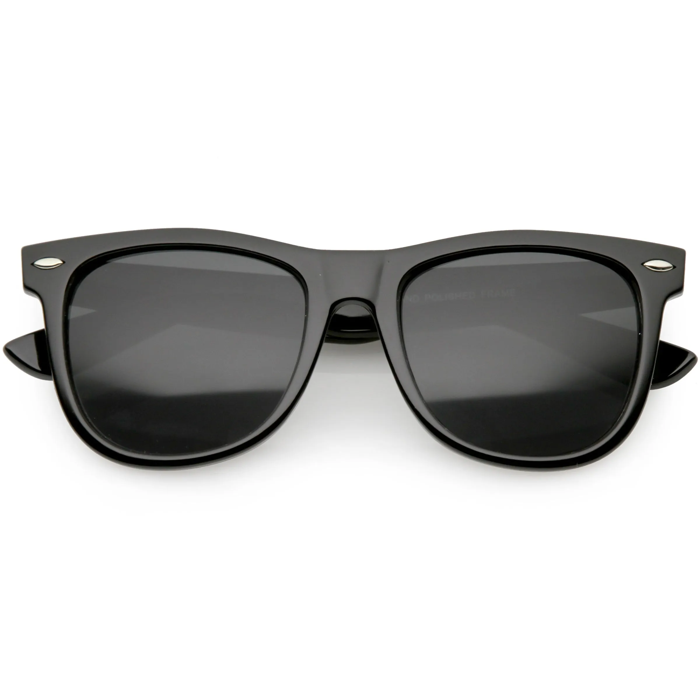 Large Retro Classic Horned Rim Retro Sunglasses C765 sold by ZeroUV