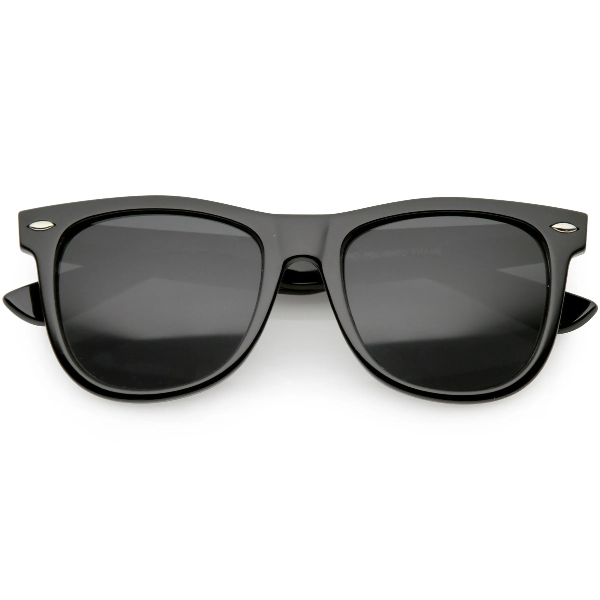 Large Retro Classic Horned Rim Retro Sunglasses C765 sold by ZeroUV product image thumbnail 3