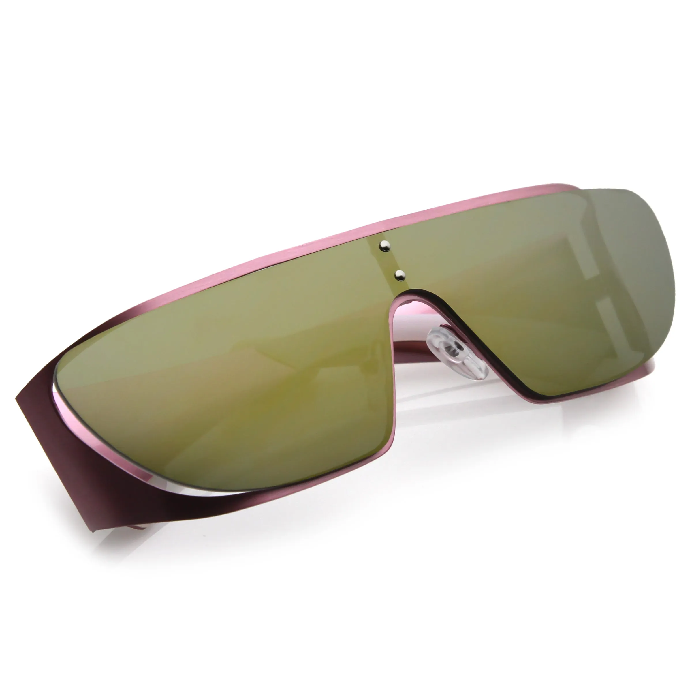 Futuristic Space Cadet Metal Cutout Shield Sunglasses C297 sold by ZeroUV product image thumbnail 3