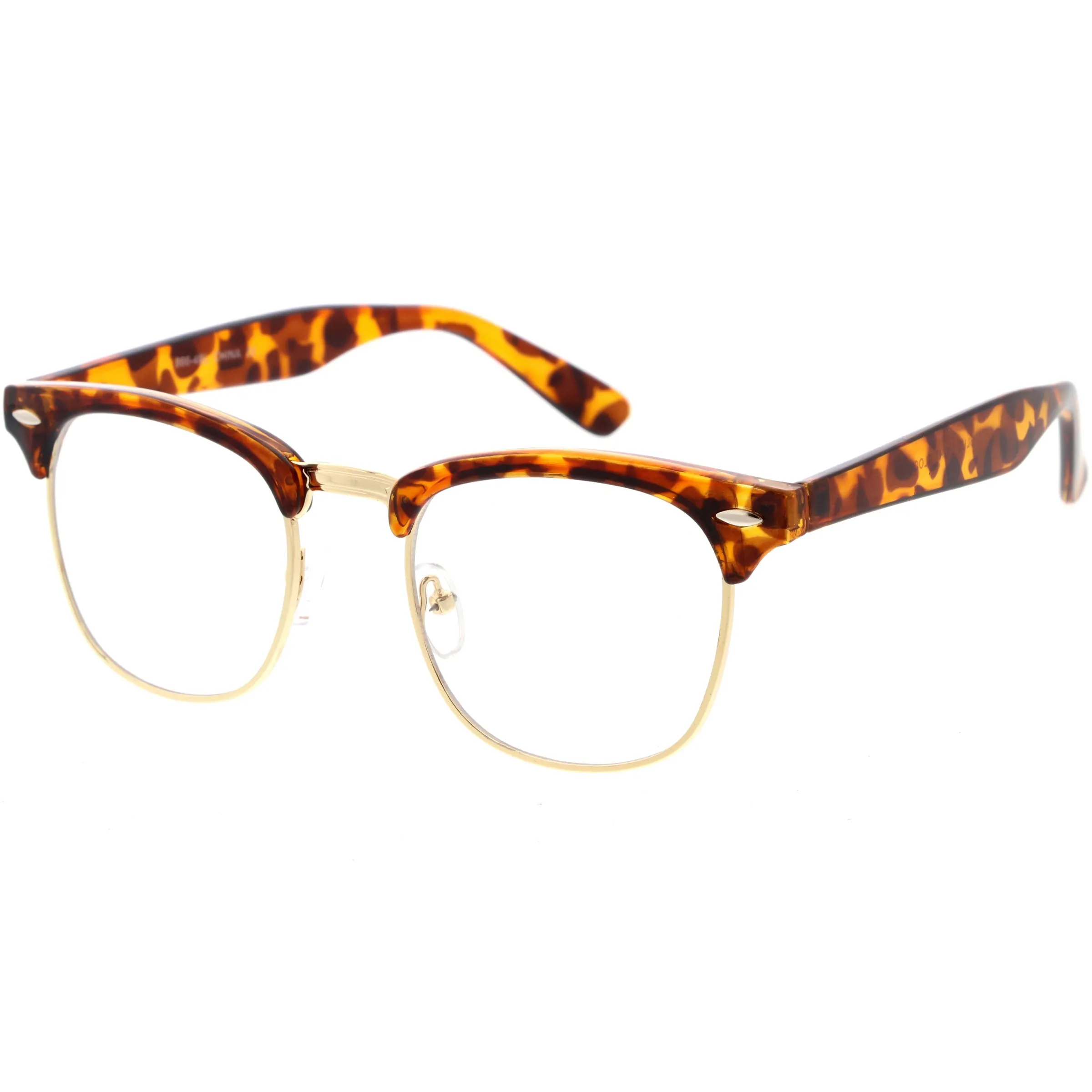 Basic Dapper-Inspired Horn Rimmed Classic Blue Light Glasses D287 sold by ZeroUV product image thumbnail 5