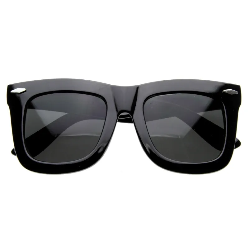 Oversize Women's Designer Fashion Thick Horned Rim Sunglasses 8094 sold by ZeroUV