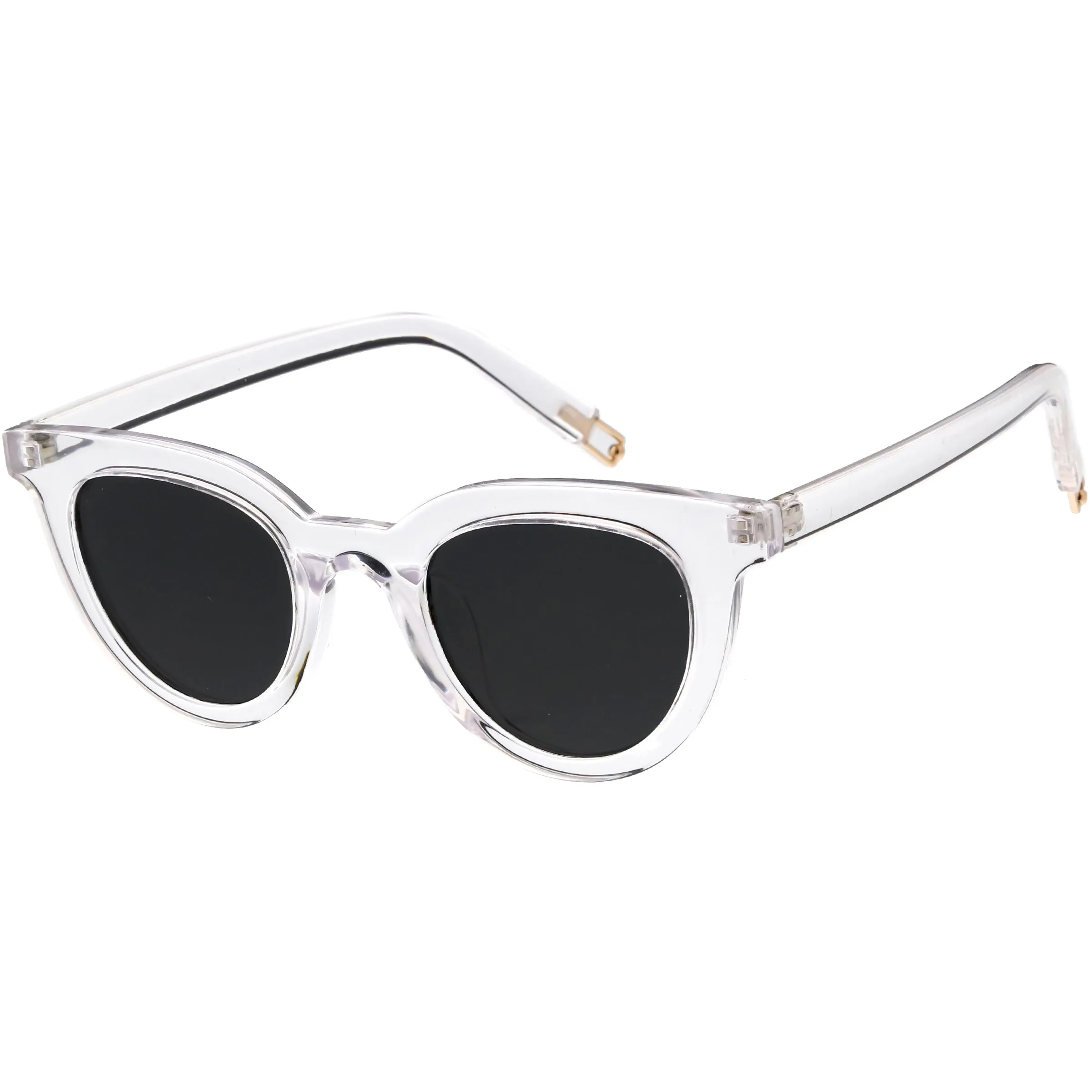 Modern Metal Arm Tip Polarized Lens Horn Rimmed Sunglasses C925 sold by ZeroUV product image thumbnail 5