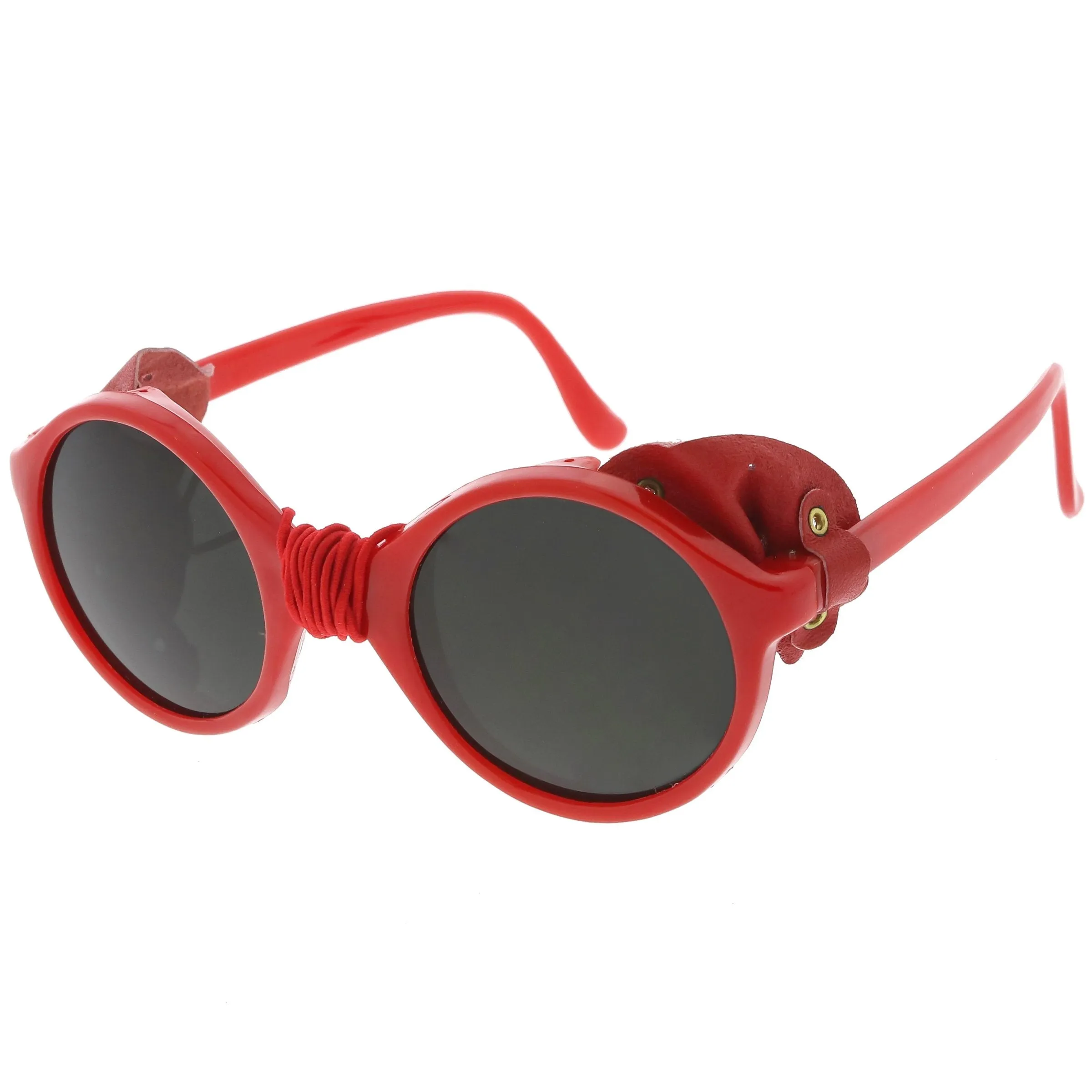 True Vintage Steampunk Side Cover Round Sunglasses C682 sold by ZeroUV product image thumbnail 2
