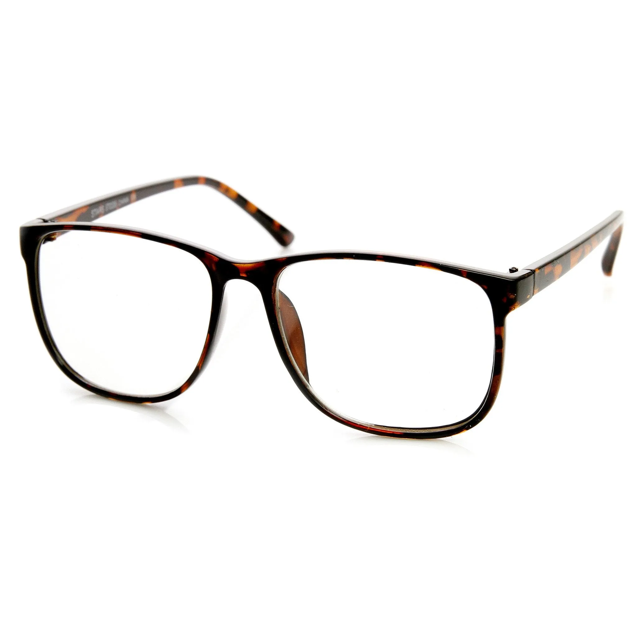 Large Retro Nerd Hipster Fashion Clear Lens Glasses 9339 sold by ZeroUV product image thumbnail 2