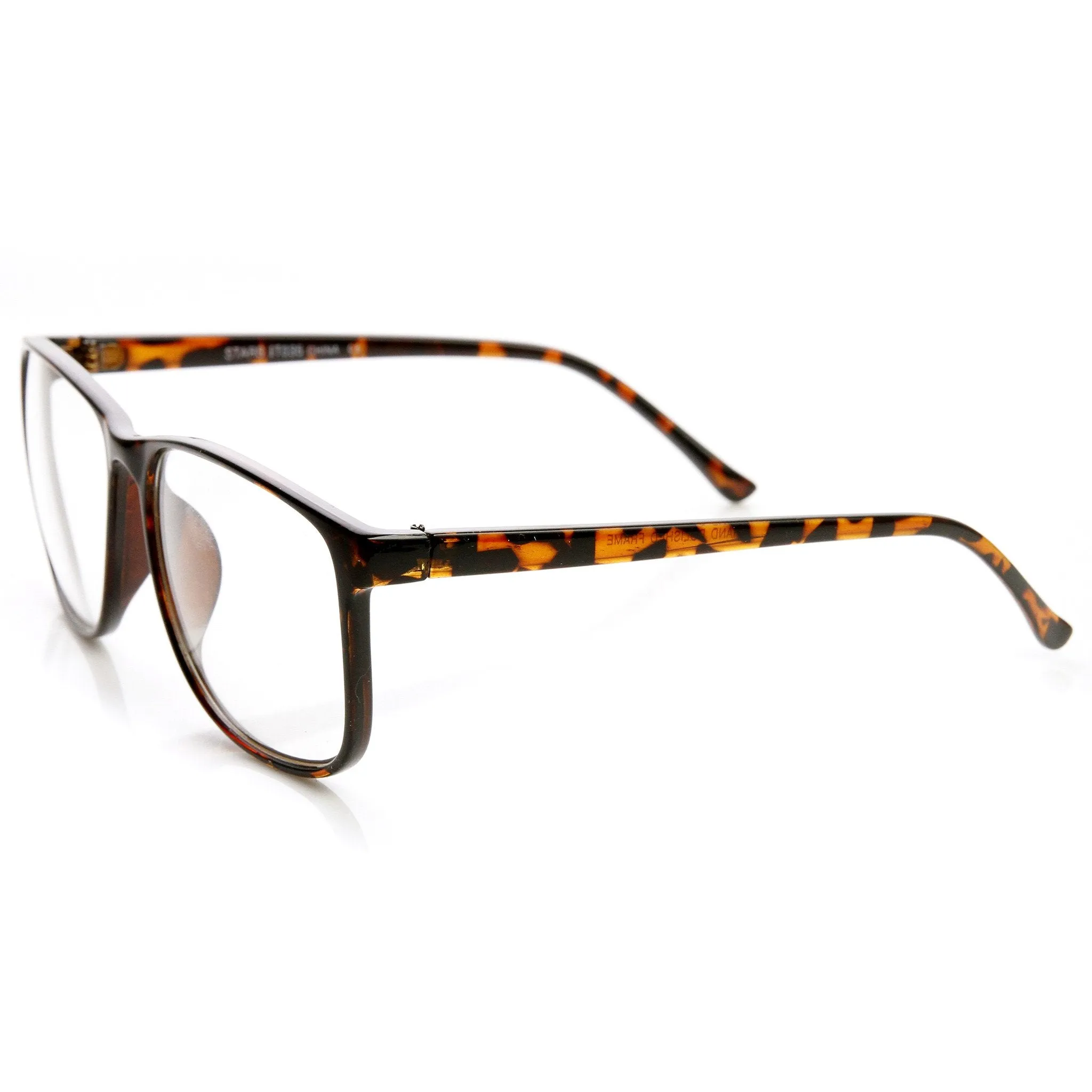 Large Retro Nerd Hipster Fashion Clear Lens Glasses 9339 sold by ZeroUV product image thumbnail 3