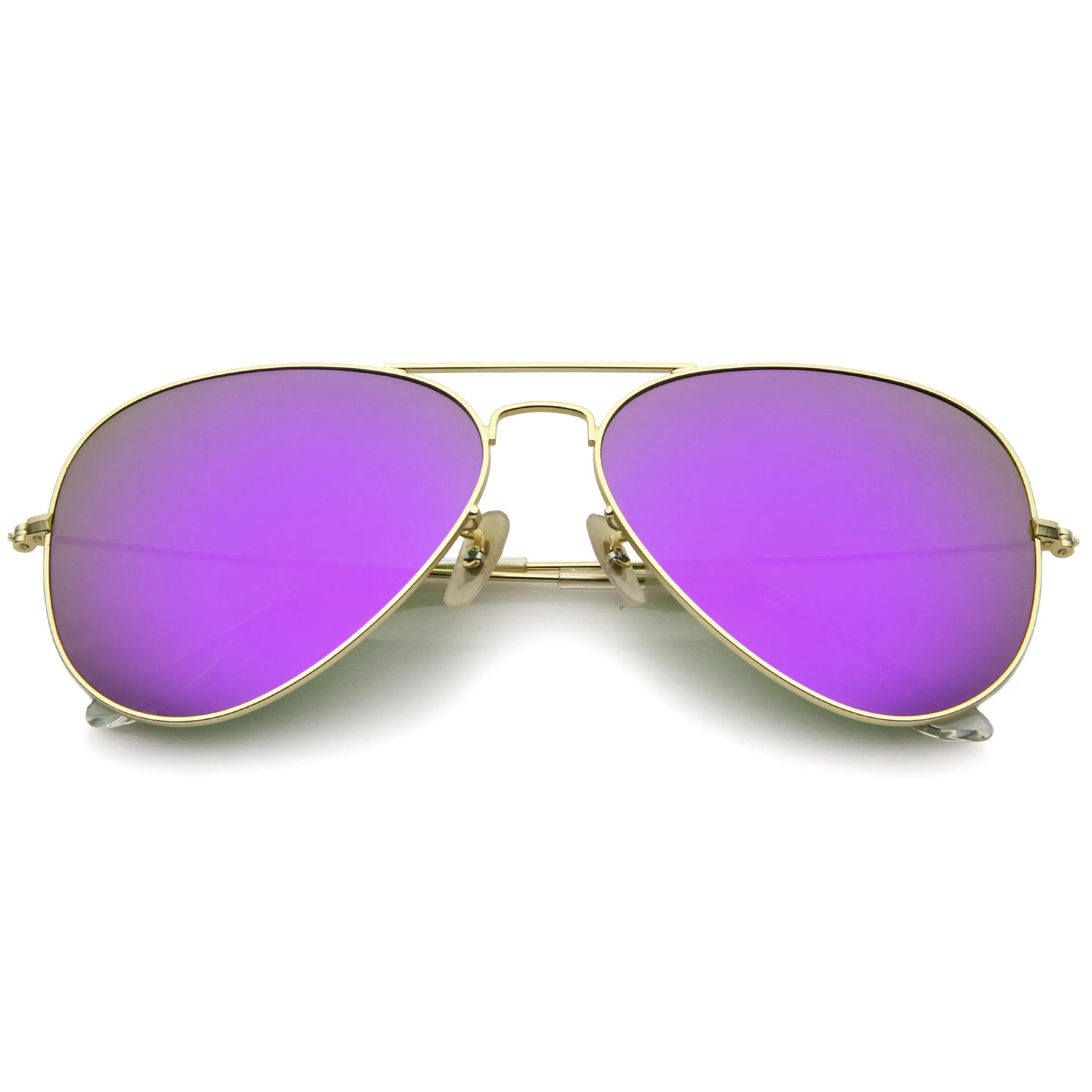 Oversize Premium Design Matte Metal Aviator Sunglasses 61mm A805 sold by ZeroUV product image thumbnail 4