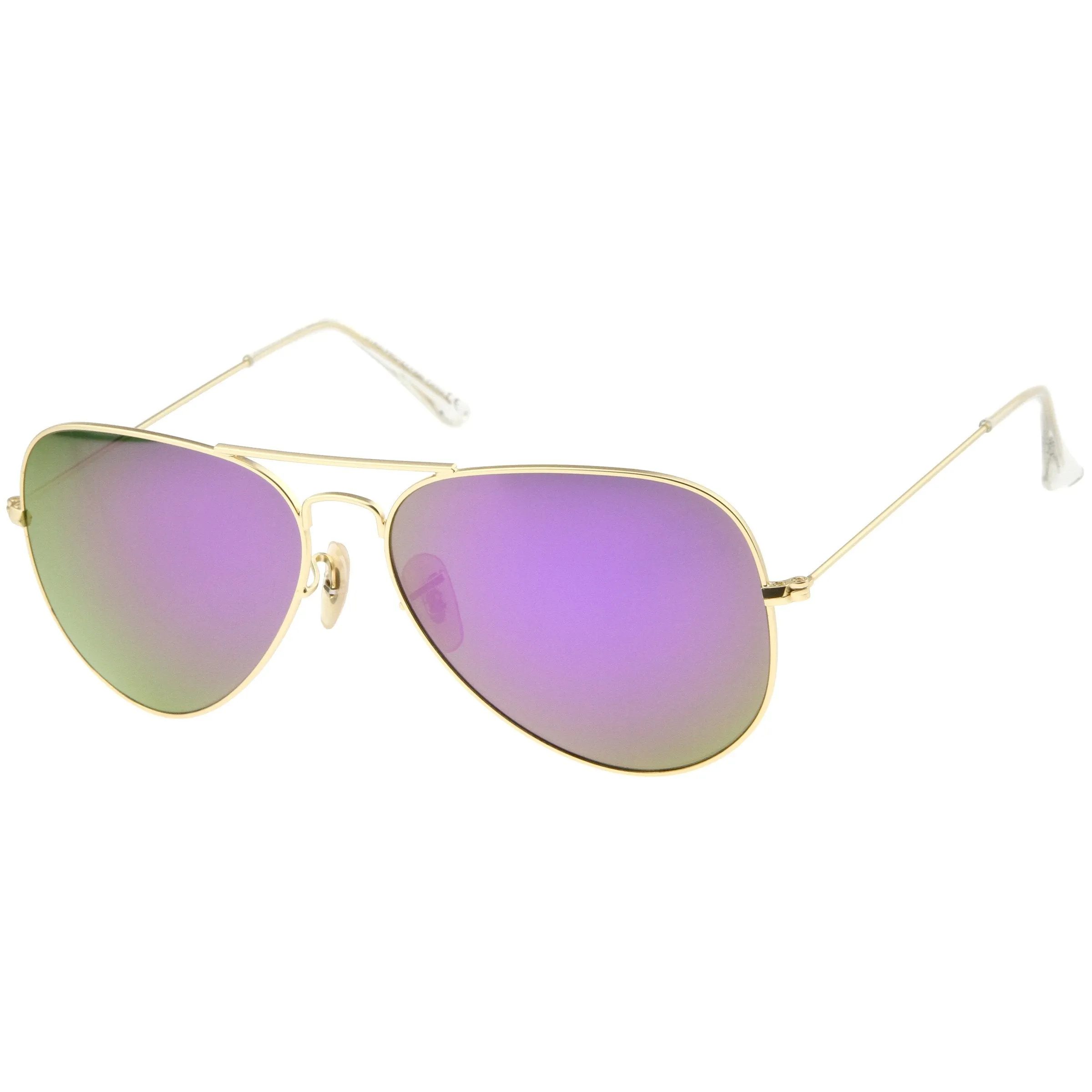 Oversize Premium Design Matte Metal Aviator Sunglasses 61mm A805 sold by ZeroUV product image thumbnail 5