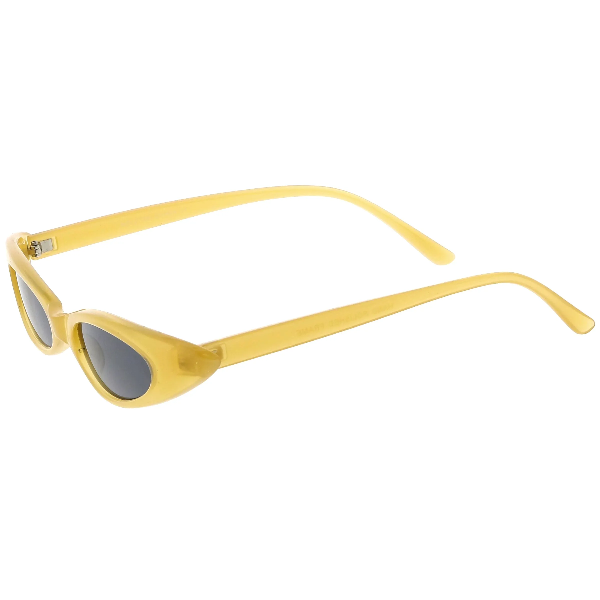 Retro 90's Trendy Pastel Thin Oval Cat Eye Sunglasses C574 sold by ZeroUV product image thumbnail 5