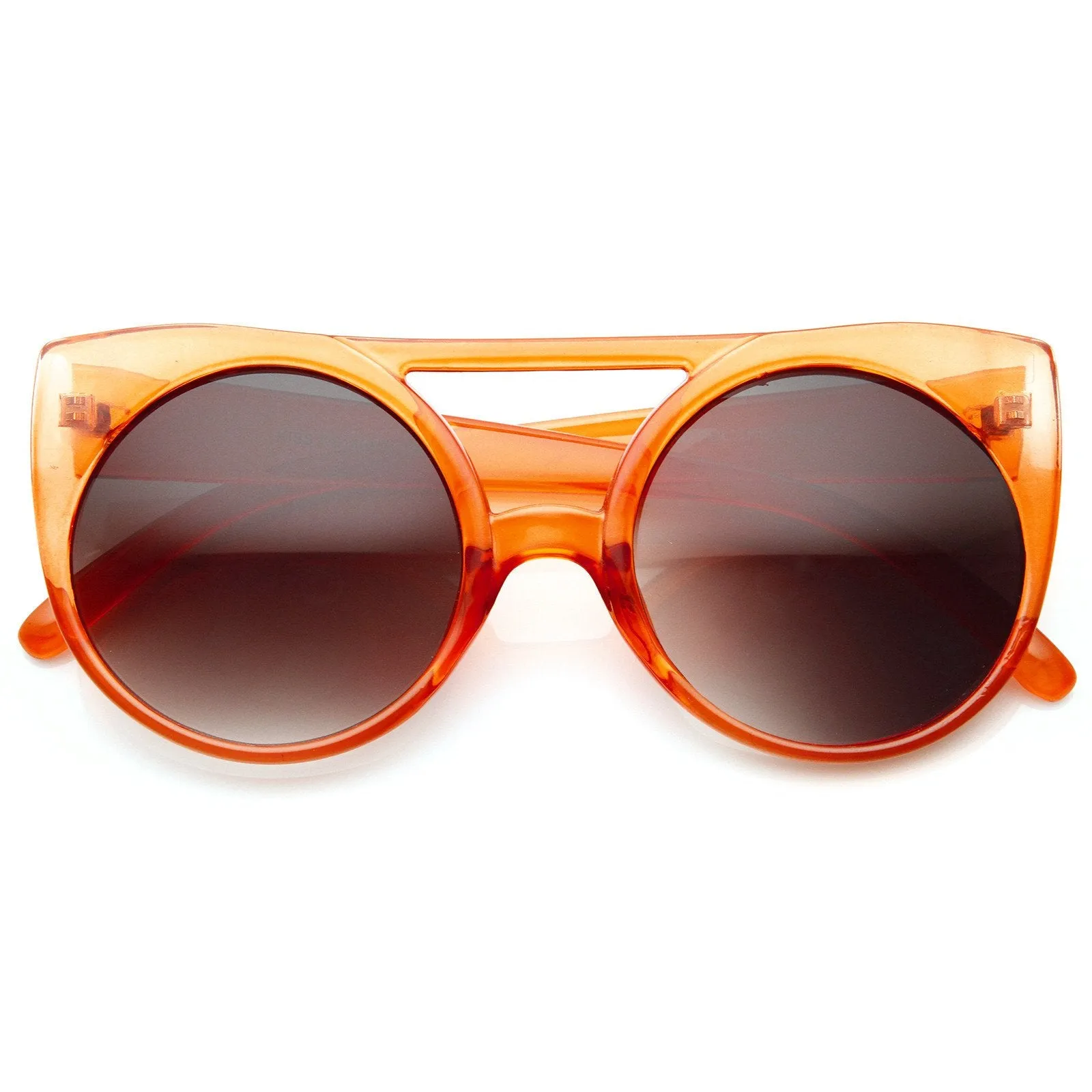 Retro Oversize Round Transparent Colorful Sunglasses 8933 sold by ZeroUV product image thumbnail 4