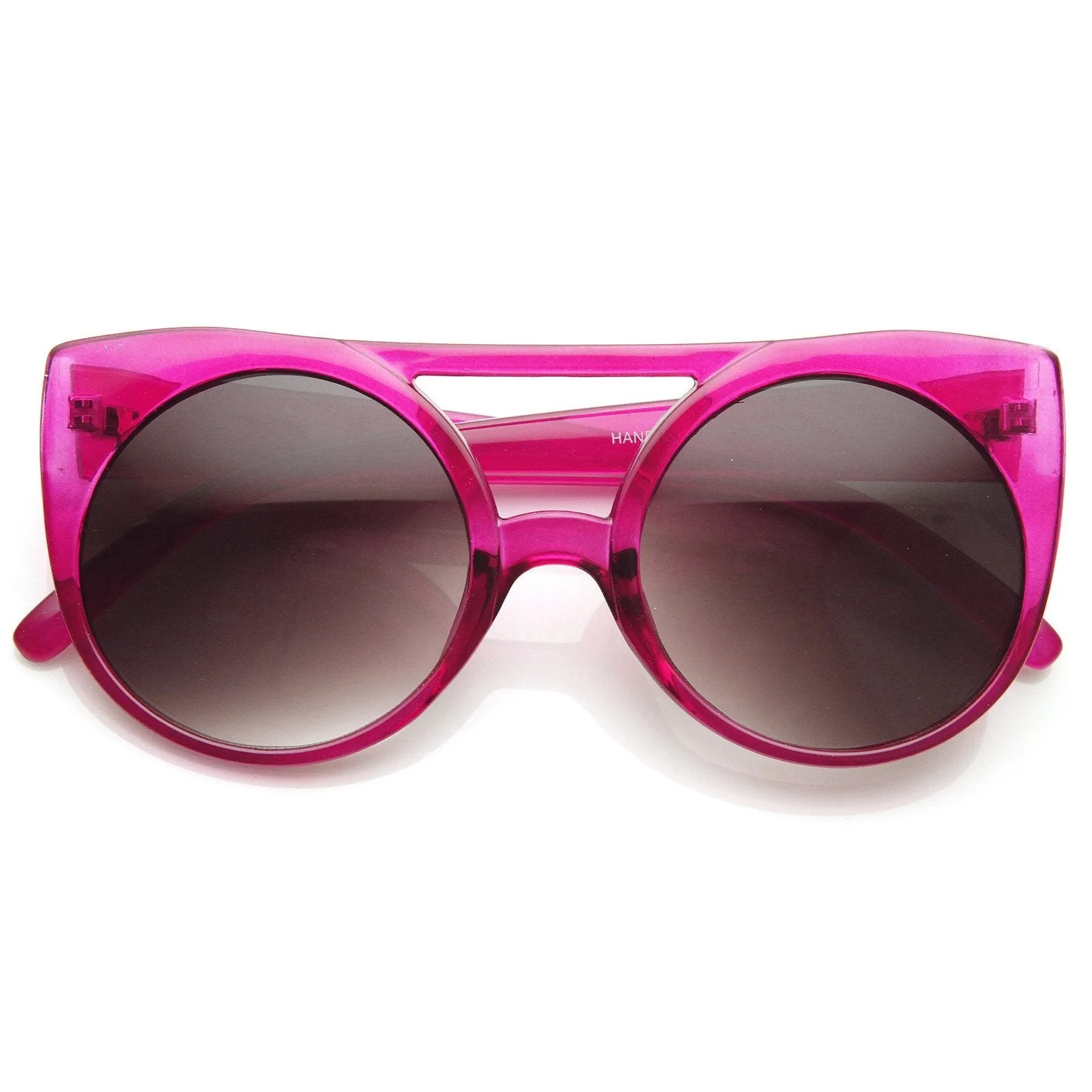 Retro Oversize Round Transparent Colorful Sunglasses 8933 sold by ZeroUV product image thumbnail 3