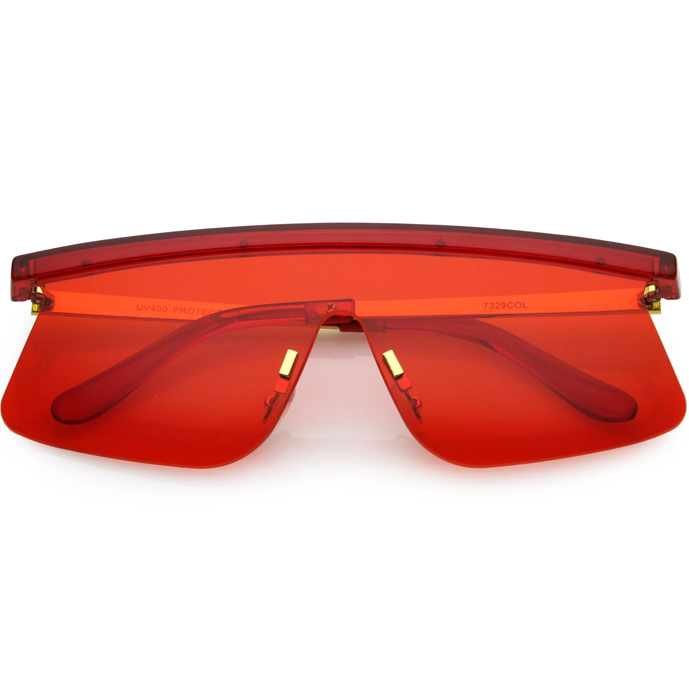 Retro Modern Blade Cut Shield Sports Sunglasses C941 sold by ZeroUV