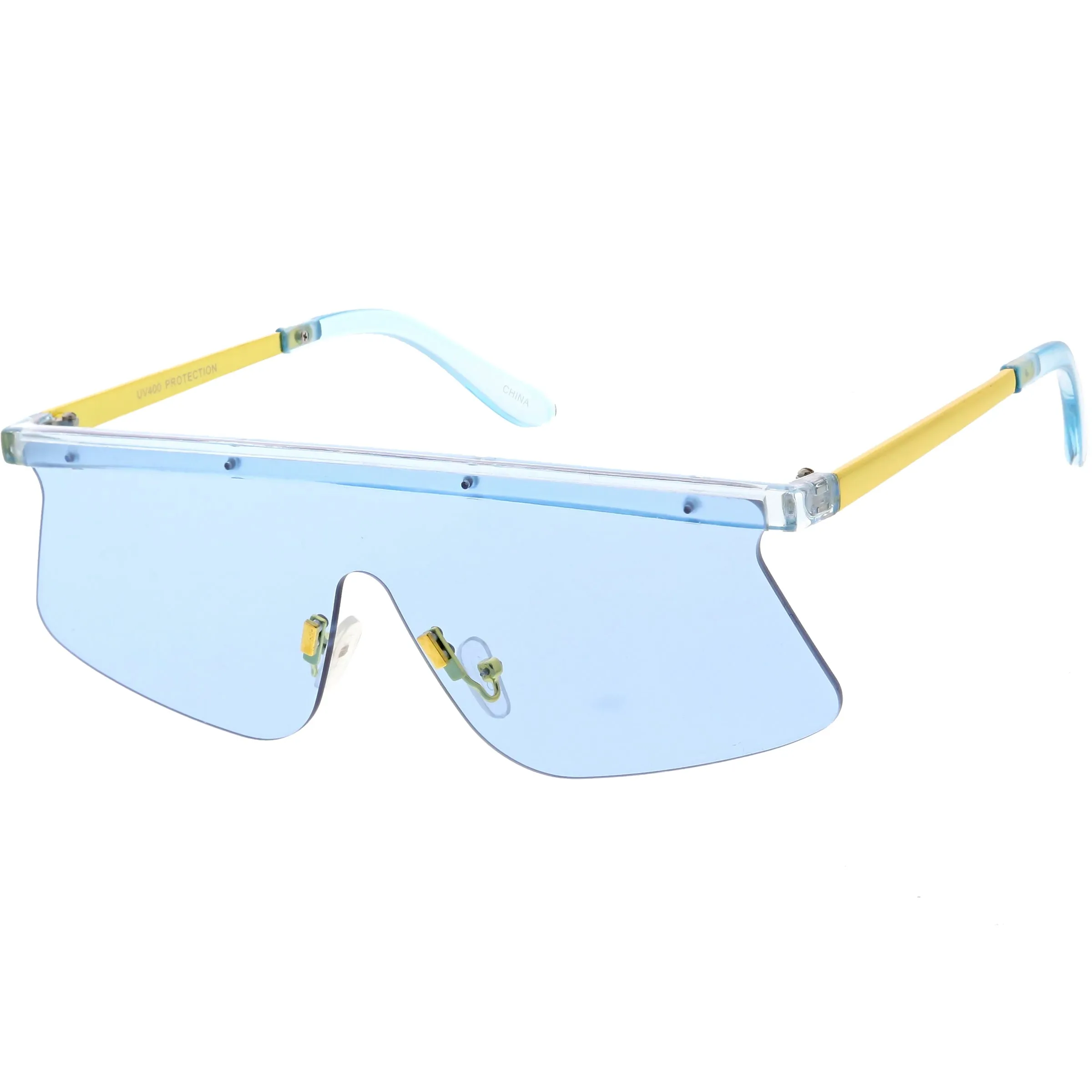 Retro Modern Blade Cut Shield Sports Sunglasses C941 sold by ZeroUV product image thumbnail 5
