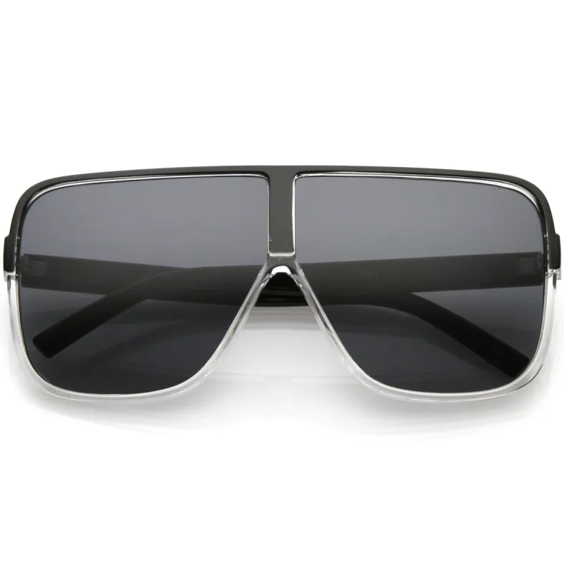 Retro Modern Oversize Square Flat Top Sunglasses C476 sold by ZeroUV