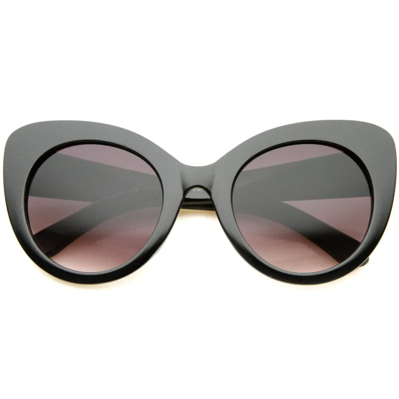 Women's Oversize Round Cat Eye Sunglasses A034 sold by ZeroUV