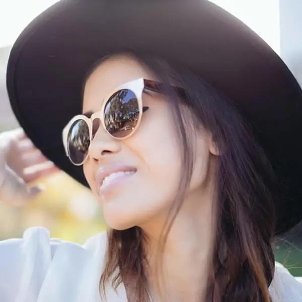 Trendy Full Metal Half Frame Cat Eye Round Sunglasses sold by ZeroUV product image thumbnail 2