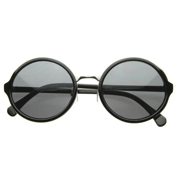 Vintage Steampunk Classic Round Metal Bridge Sunglasses sold by ZeroUV