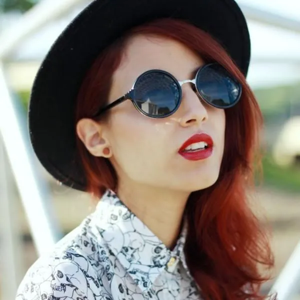 Vintage Steampunk Classic Round Metal Bridge Sunglasses sold by ZeroUV product image thumbnail 2