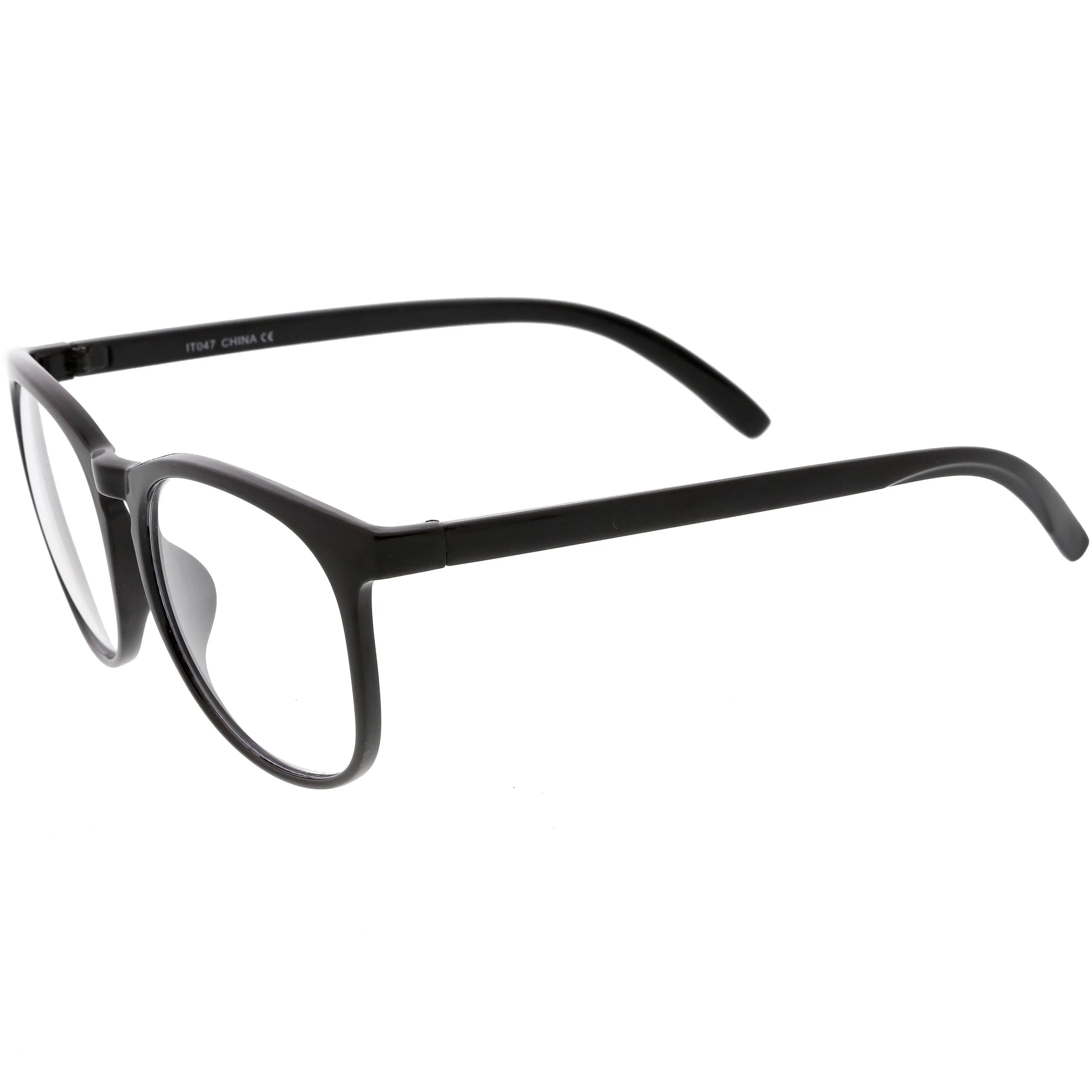 Classic Retro Dapper Round P3 Clear Lens Glasses C877 sold by ZeroUV product image thumbnail 3